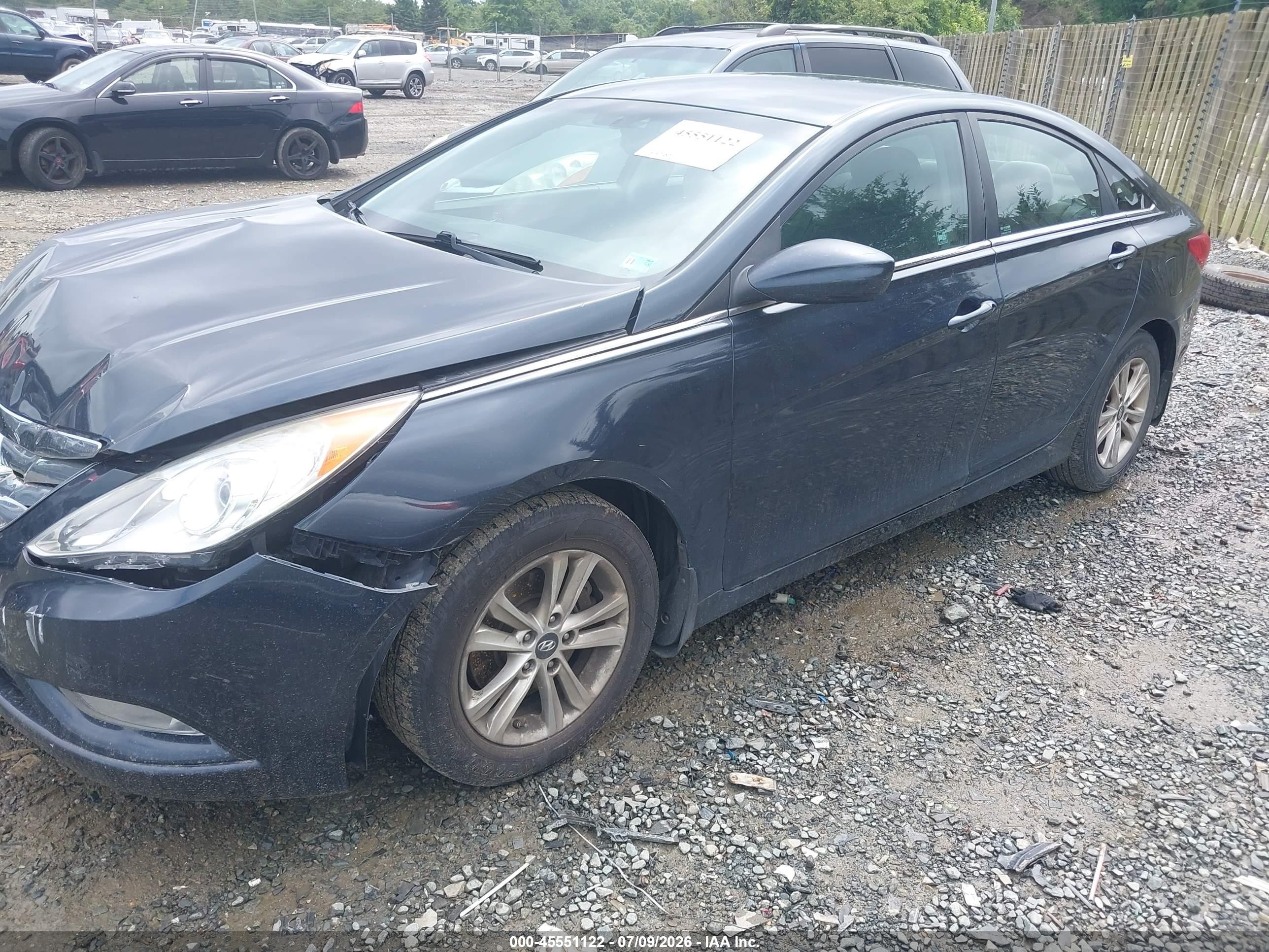 2013 Hyundai Sonata Gls Dark Blue vin: 5NPEB4AC8DH548644