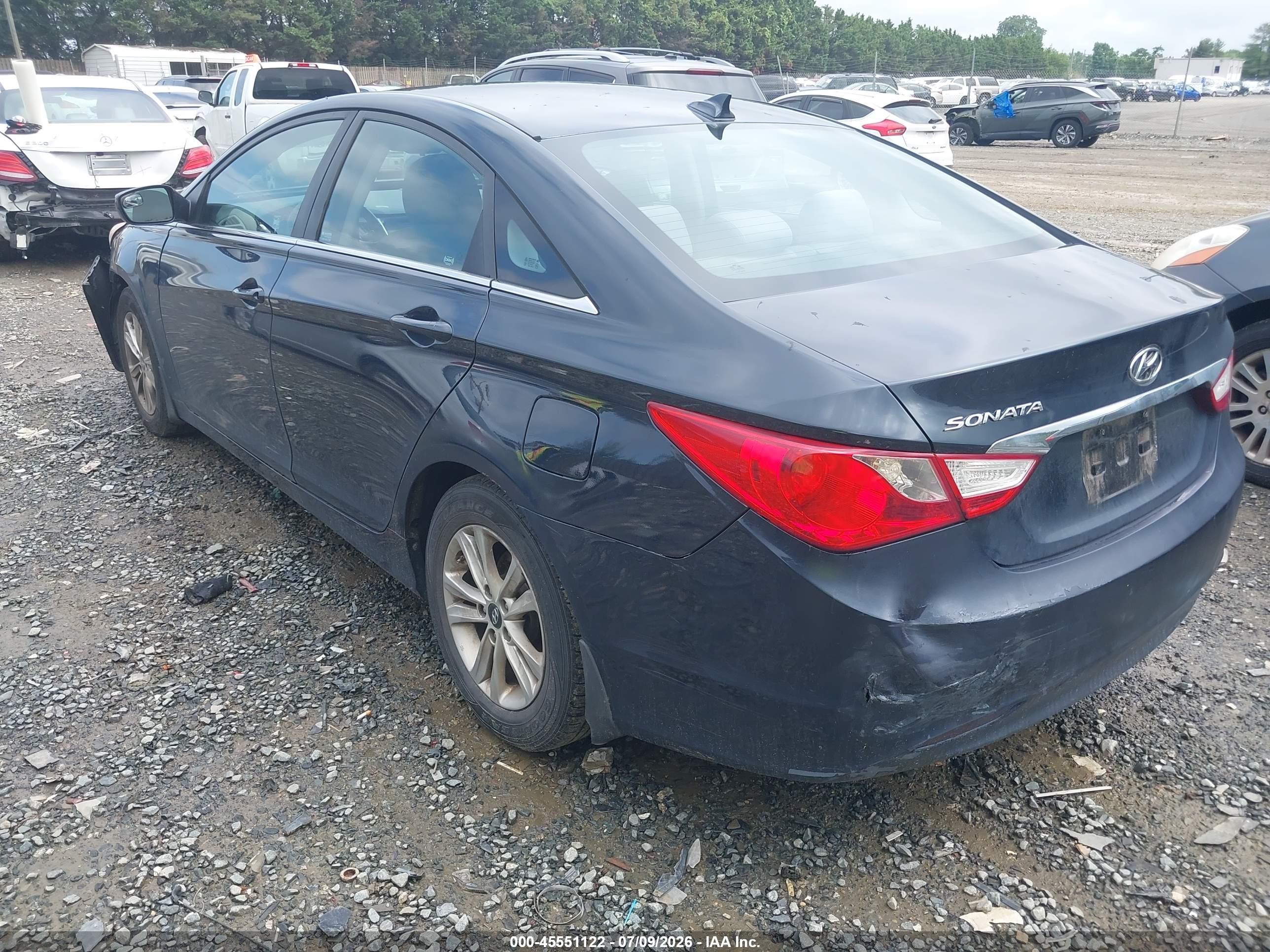 2013 Hyundai Sonata Gls Dark Blue vin: 5NPEB4AC8DH548644