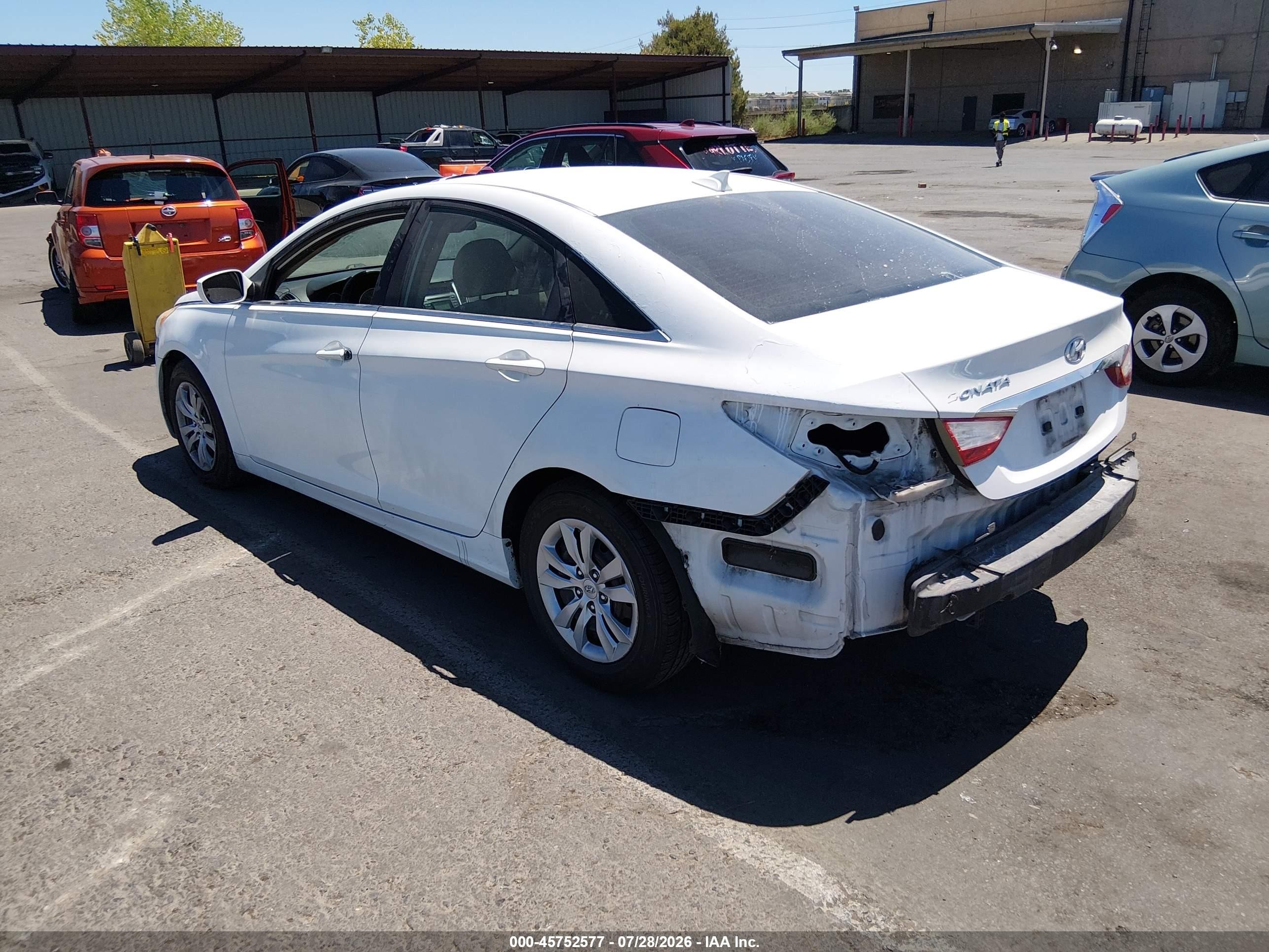 2013 Hyundai Sonata Gls White vin: 5NPEB4AC8DH550751