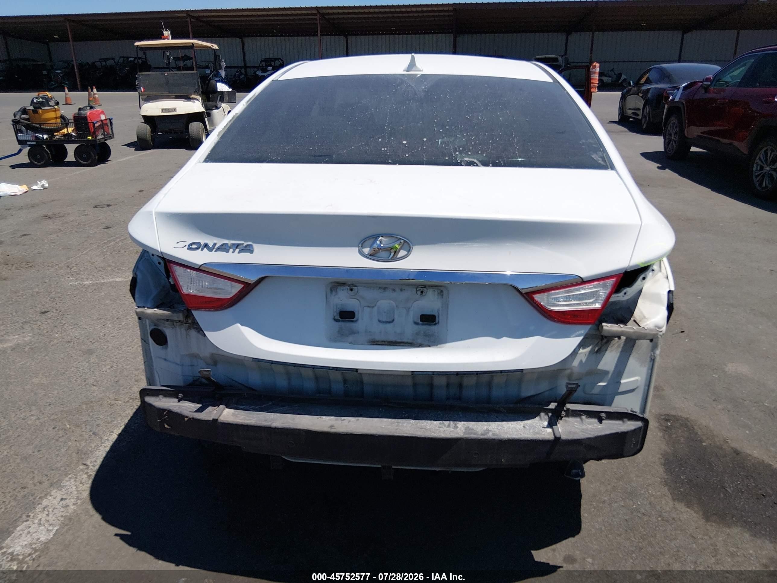 2013 Hyundai Sonata Gls White vin: 5NPEB4AC8DH550751