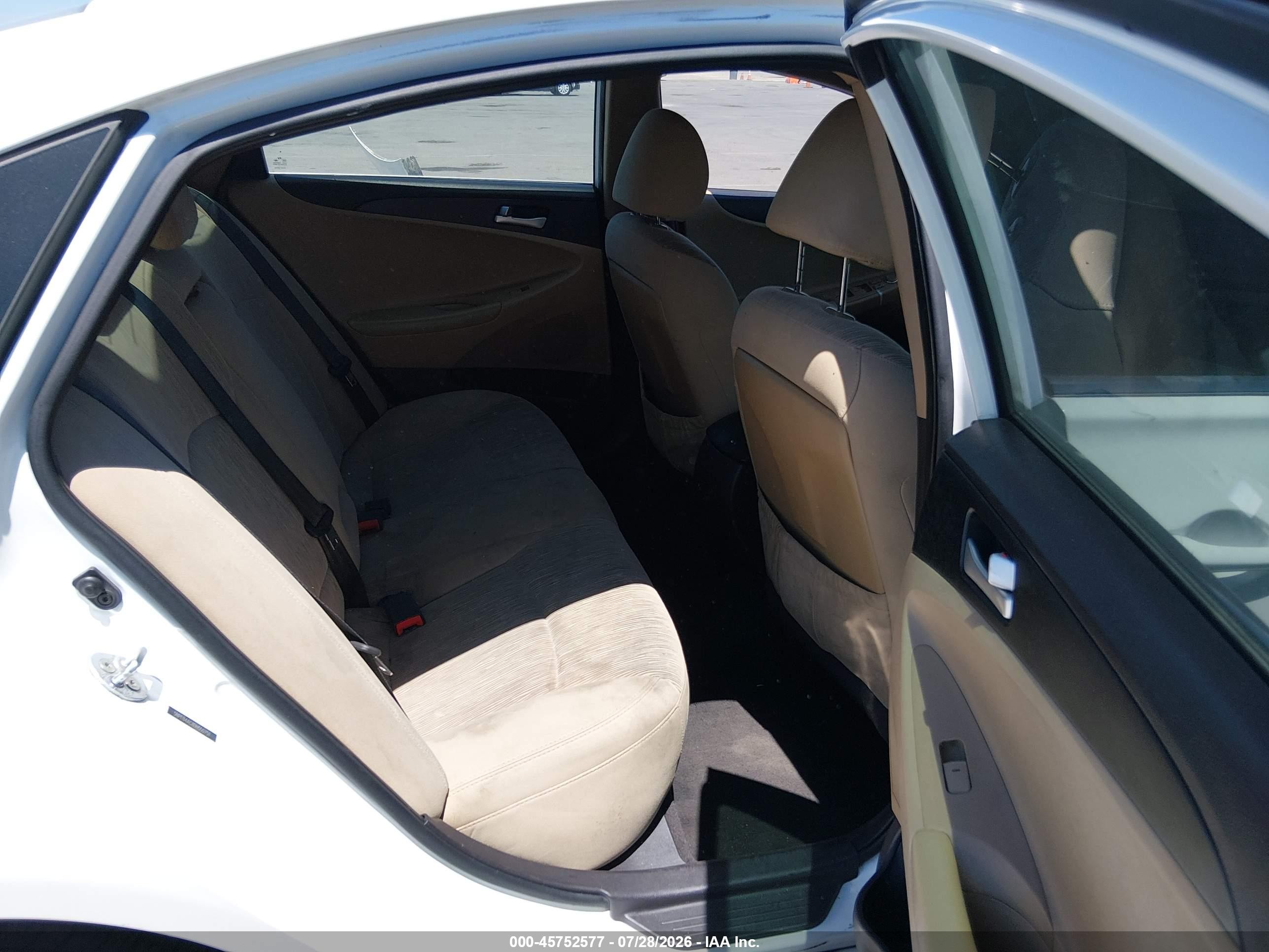 2013 Hyundai Sonata Gls White vin: 5NPEB4AC8DH550751