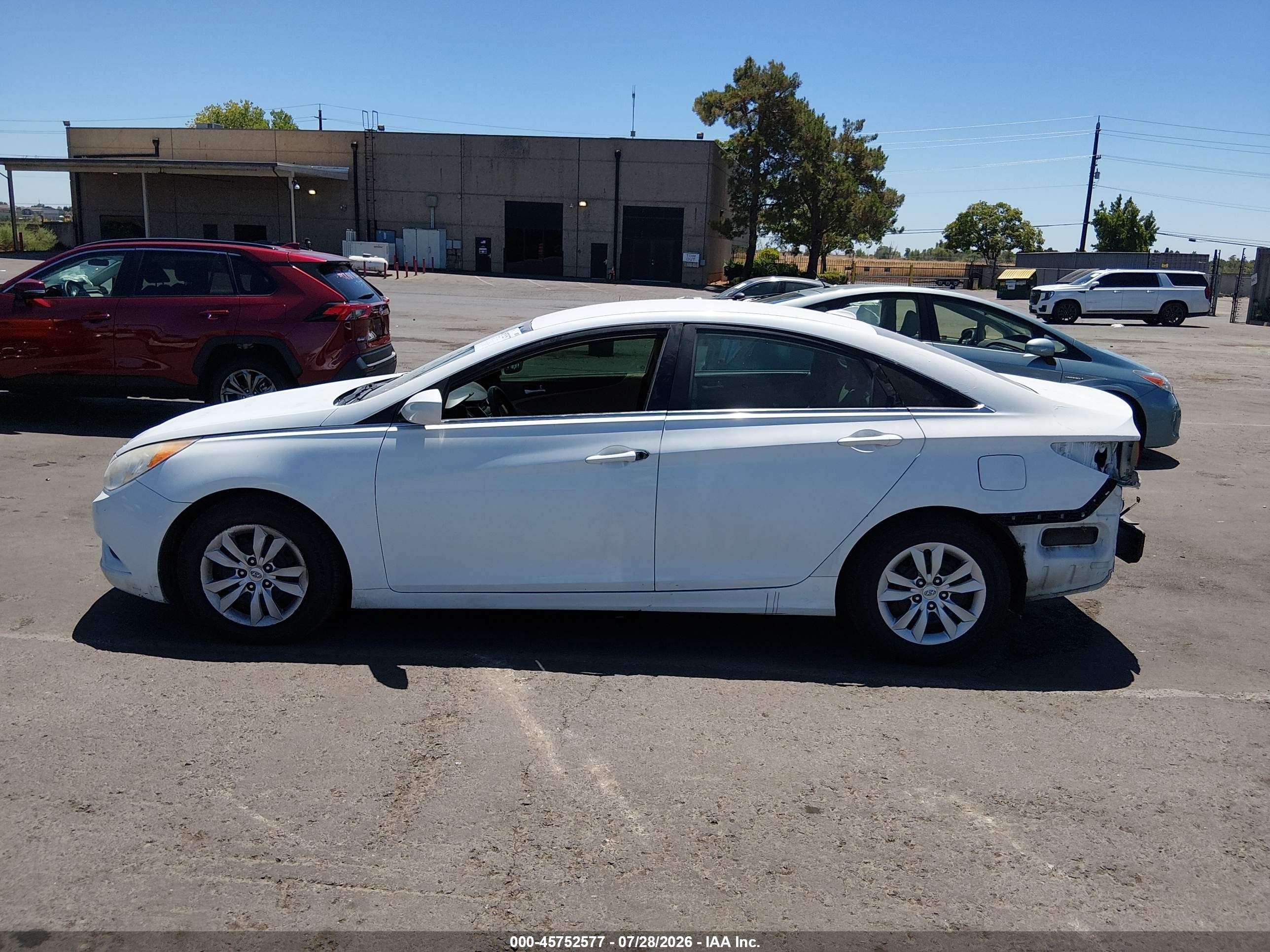 2013 Hyundai Sonata Gls White vin: 5NPEB4AC8DH550751