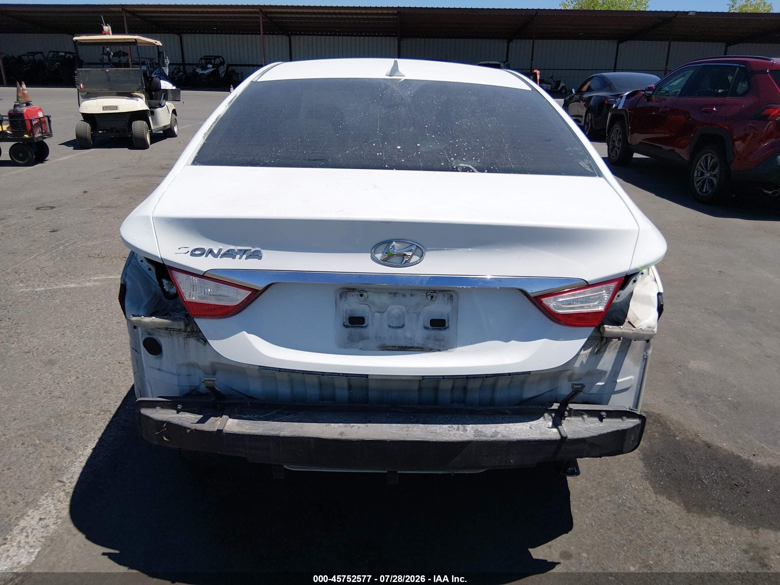 2013 Hyundai Sonata Gls White vin: 5NPEB4AC8DH550751