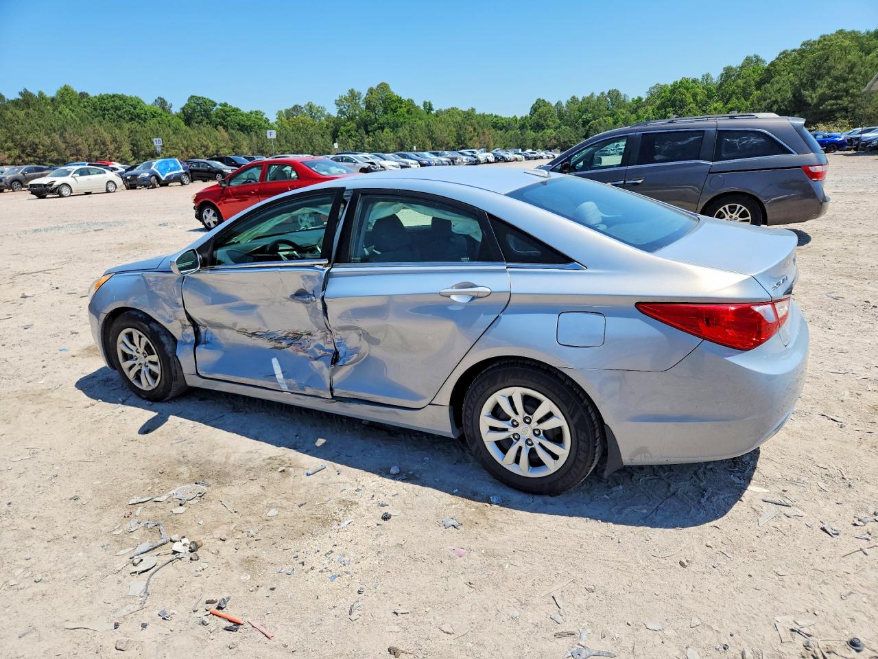 2013 Hyundai Sonata Gls Silver vin: 5NPEB4AC8DH557599