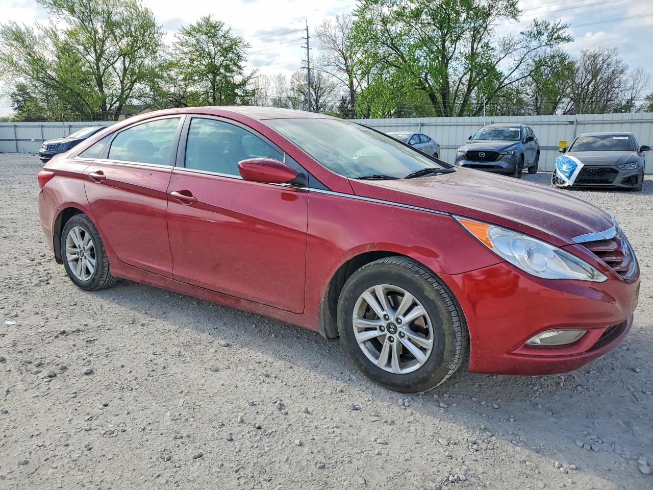 2013 Hyundai Sonata Gls Красный vin: 5NPEB4AC8DH582714