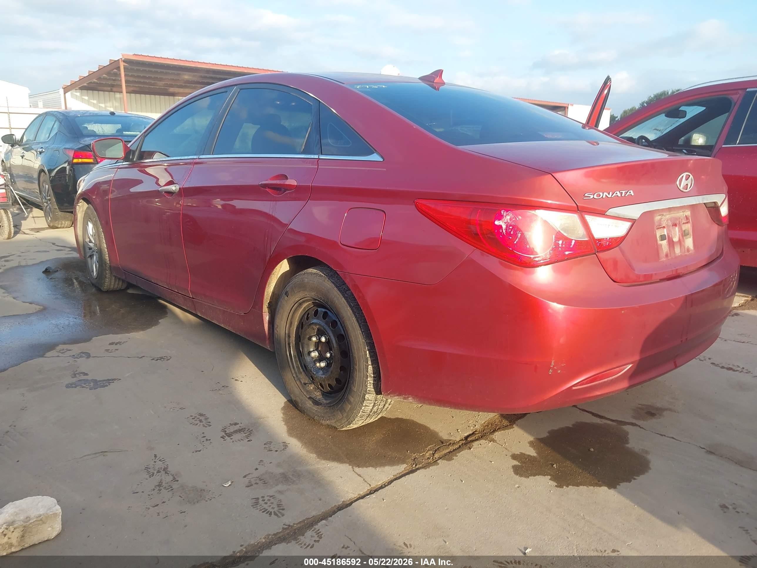 2013 Hyundai Sonata Gls Red vin: 5NPEB4AC8DH597987