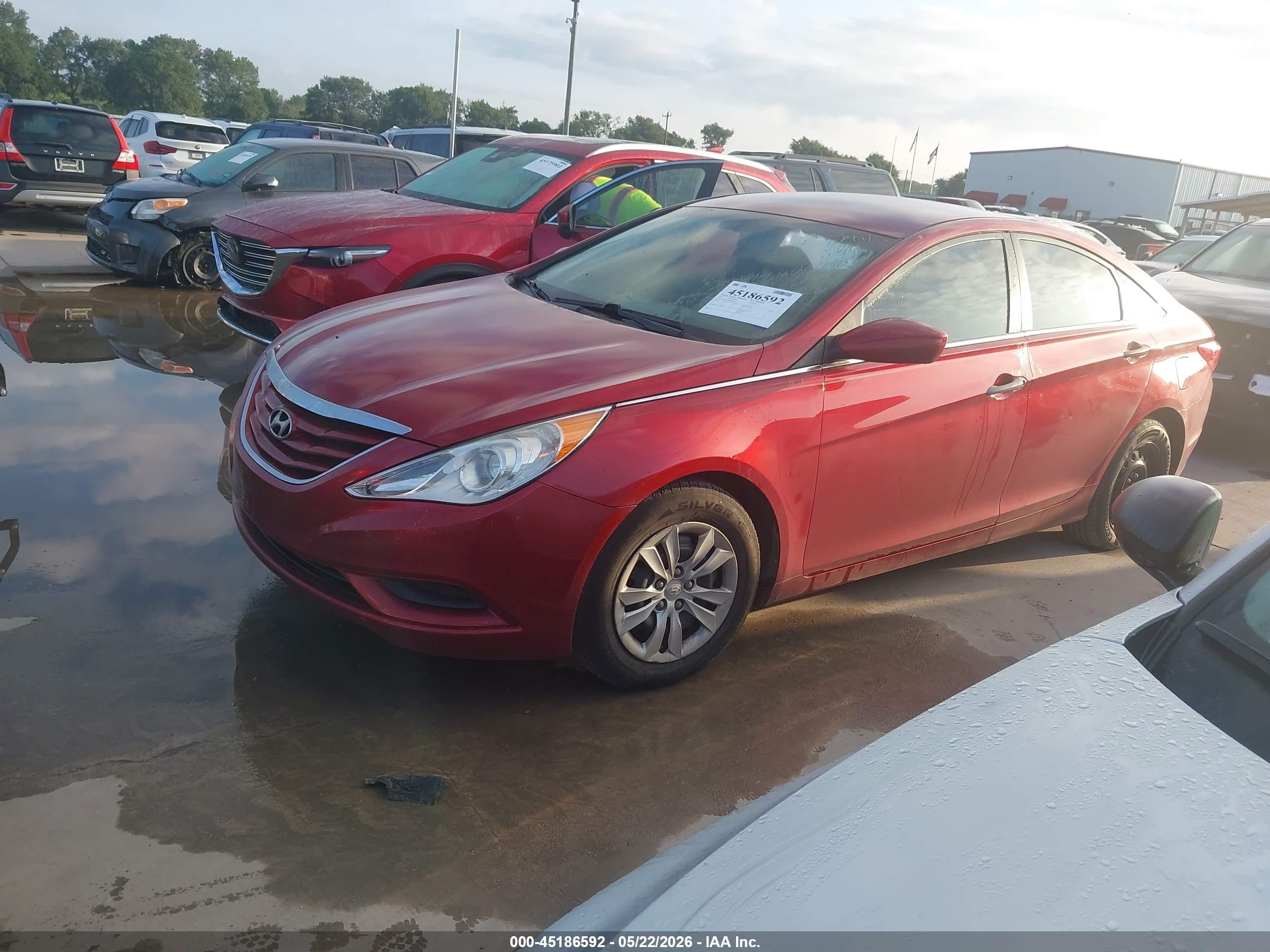2013 Hyundai Sonata Gls Red vin: 5NPEB4AC8DH597987