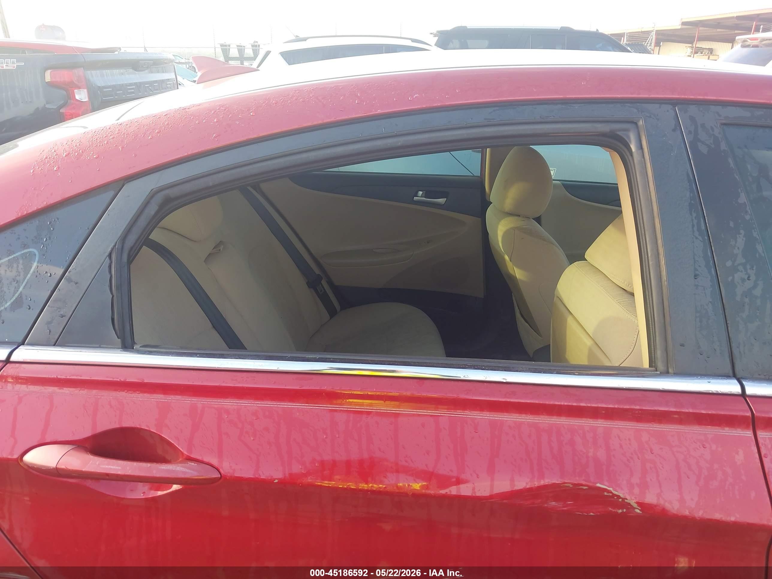 2013 Hyundai Sonata Gls Red vin: 5NPEB4AC8DH597987