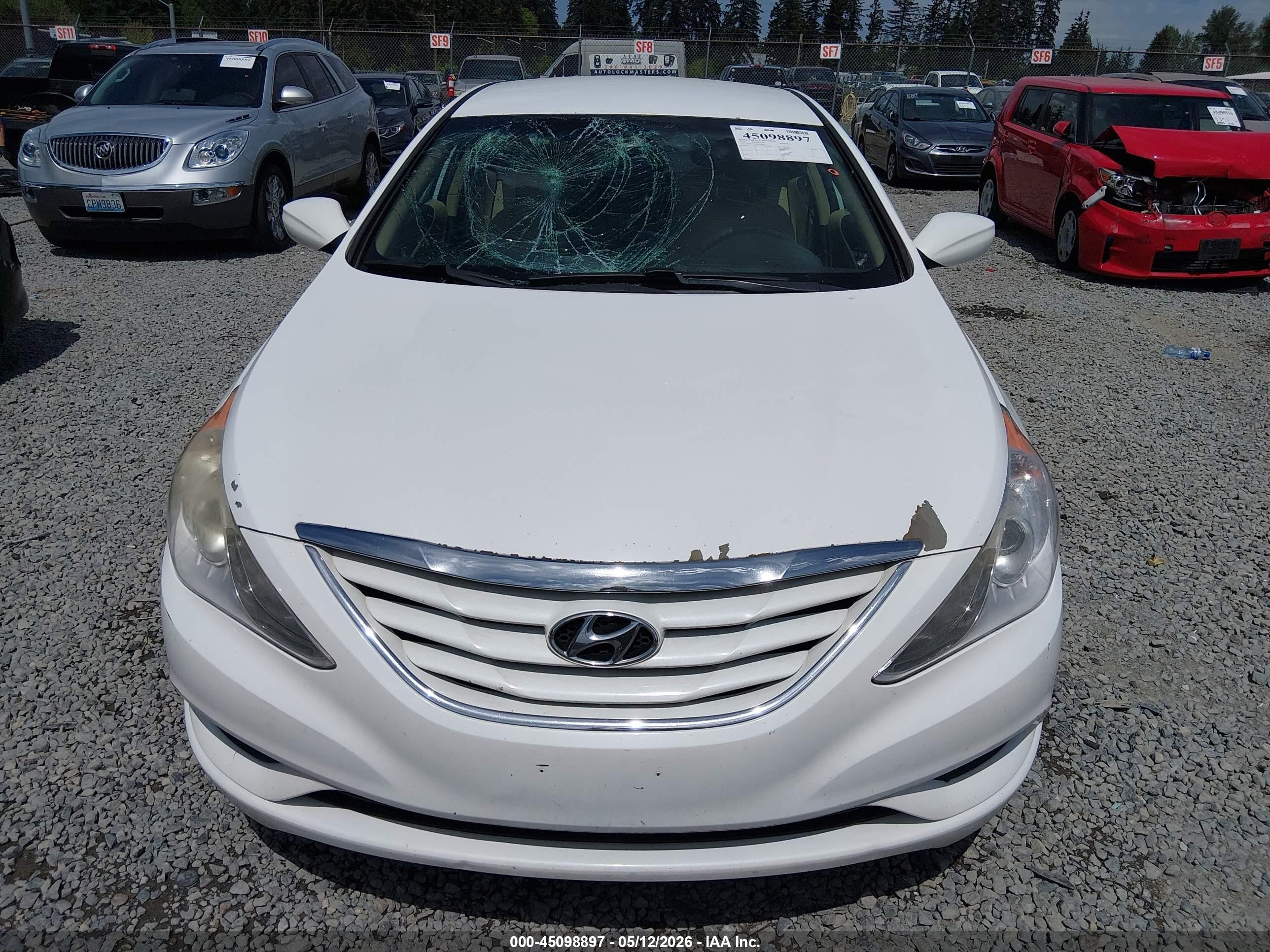 2013 Hyundai Sonata Gls White vin: 5NPEB4AC8DH609037
