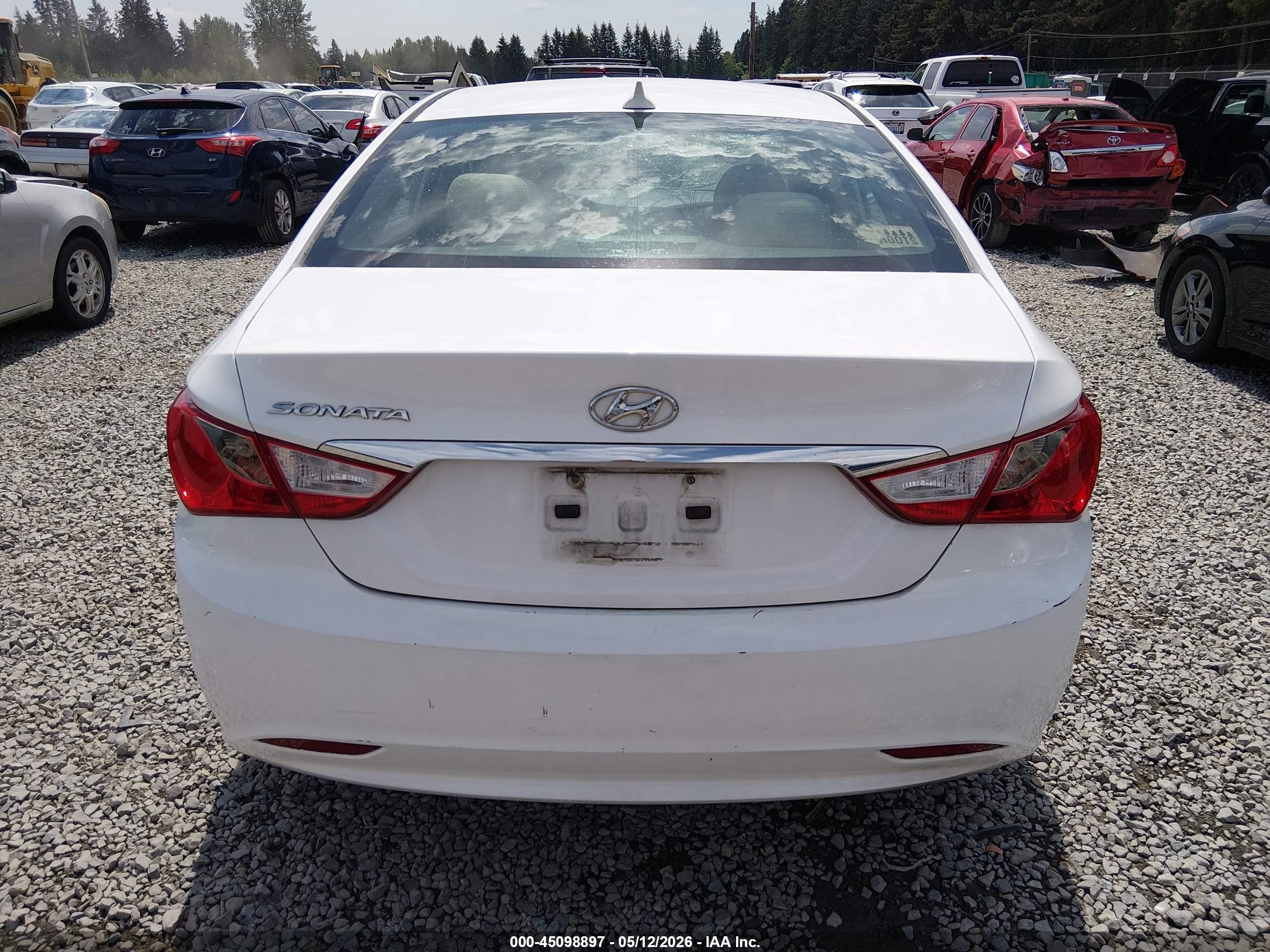 2013 Hyundai Sonata Gls White vin: 5NPEB4AC8DH609037