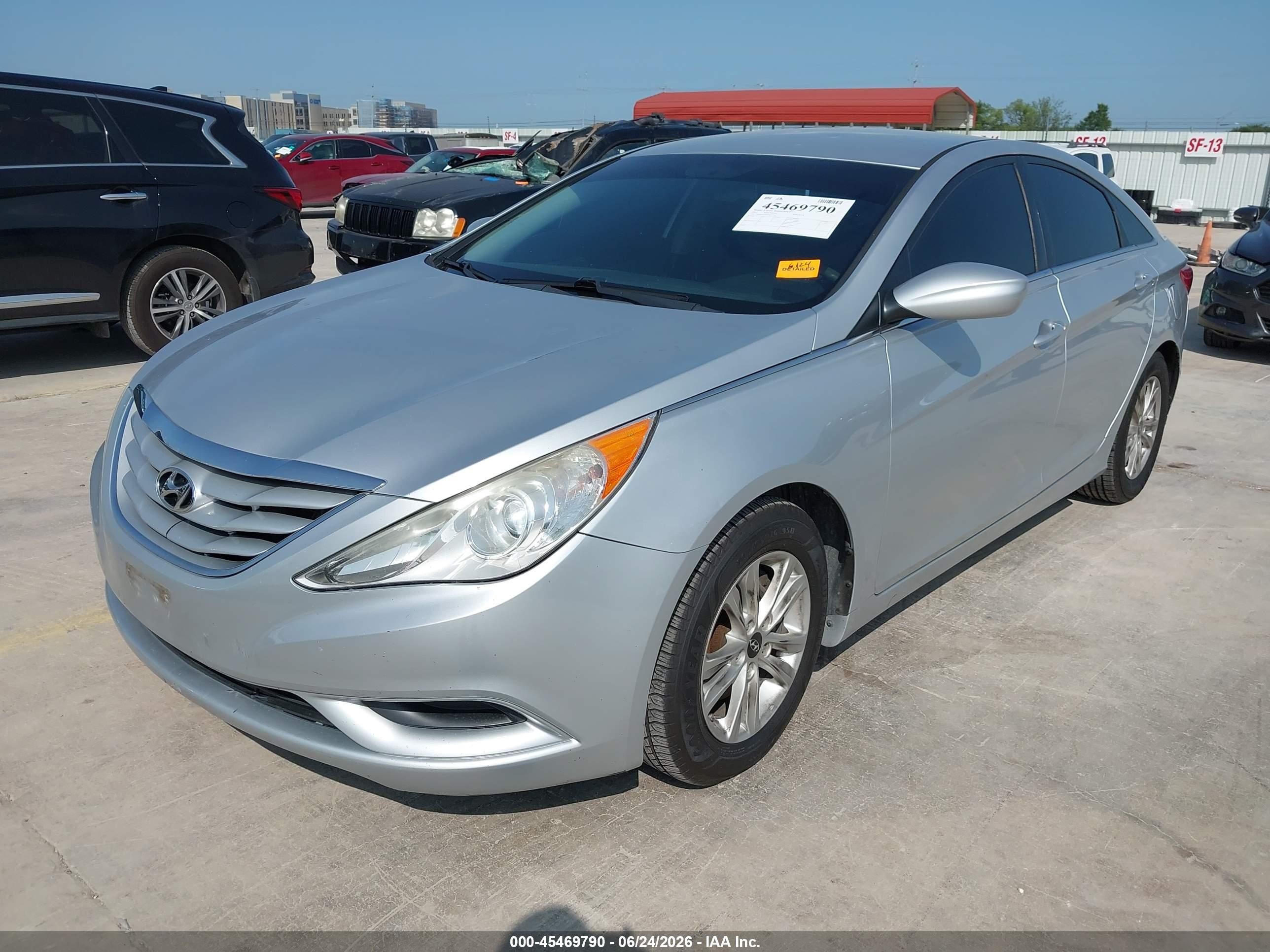 2013 Hyundai Sonata Gls Silver vin: 5NPEB4AC8DH617378
