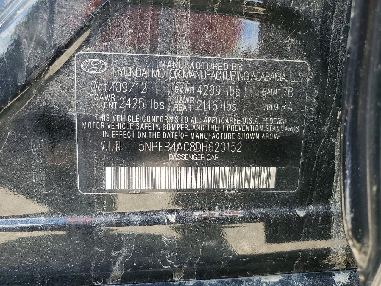 2013 Hyundai Sonata Gls Silver vin: 5NPEB4AC8DH620152