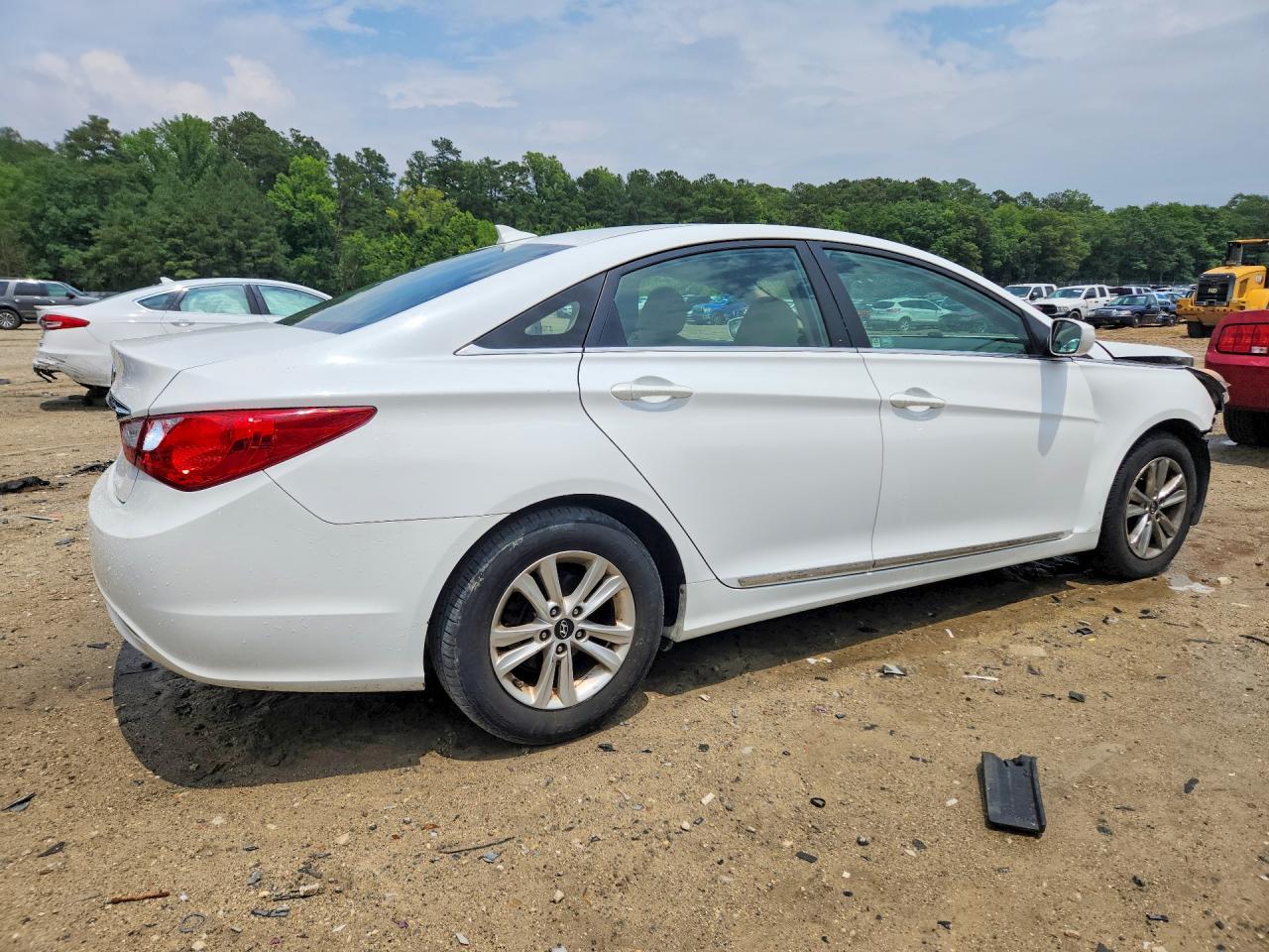 2013 Hyundai Sonata Gls White vin: 5NPEB4AC8DH649683
