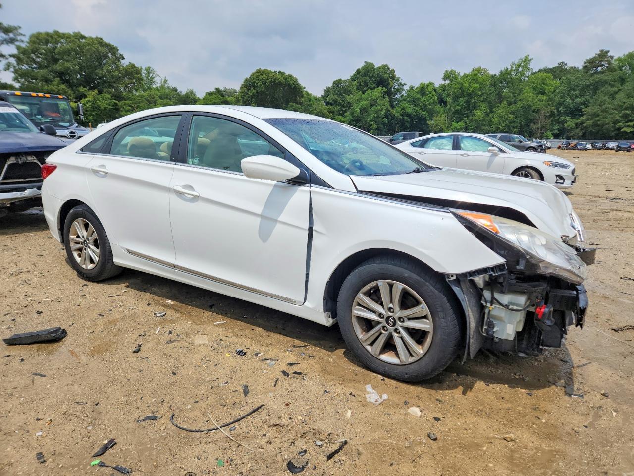 2013 Hyundai Sonata Gls White vin: 5NPEB4AC8DH649683