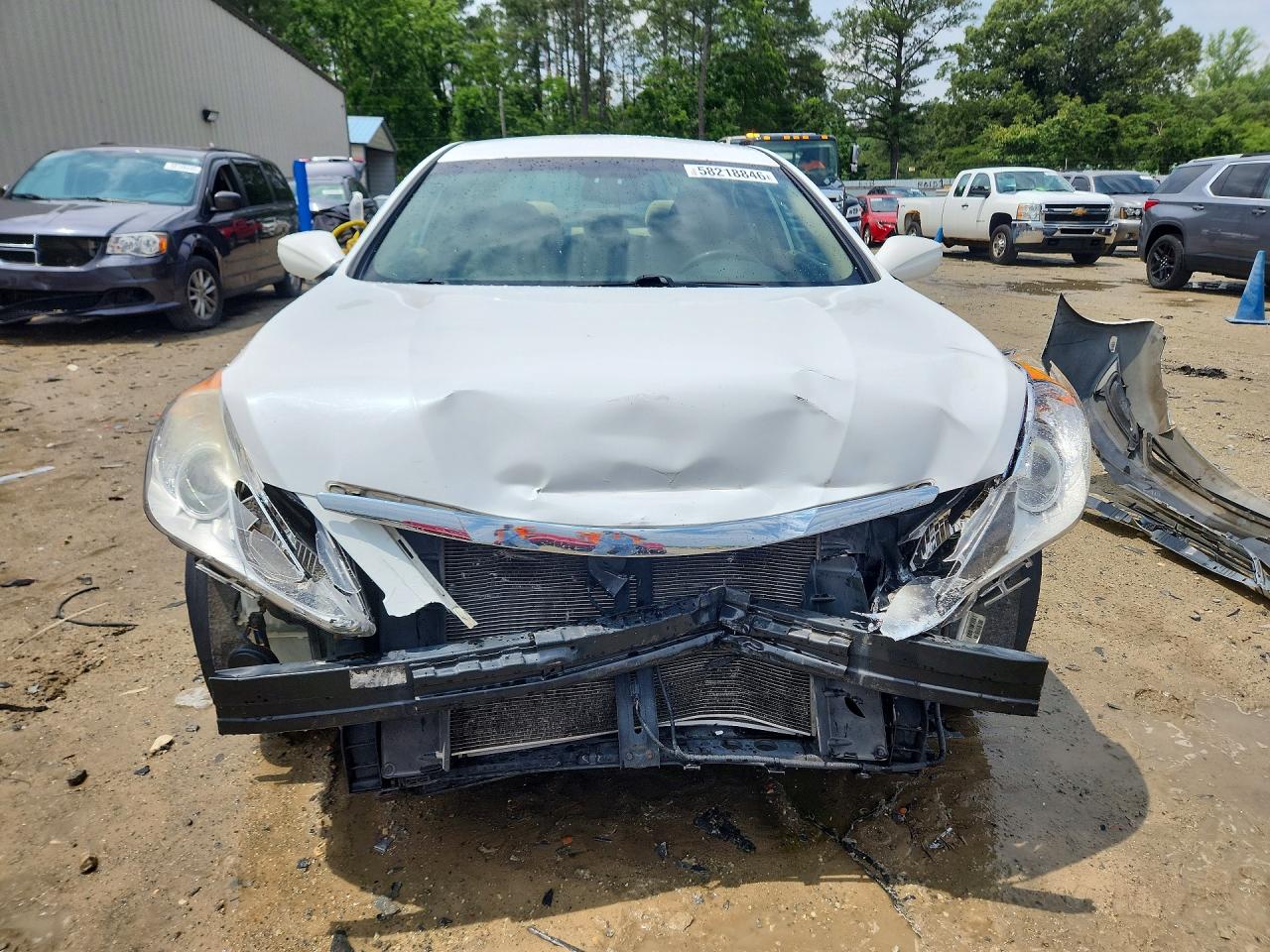 2013 Hyundai Sonata Gls White vin: 5NPEB4AC8DH649683