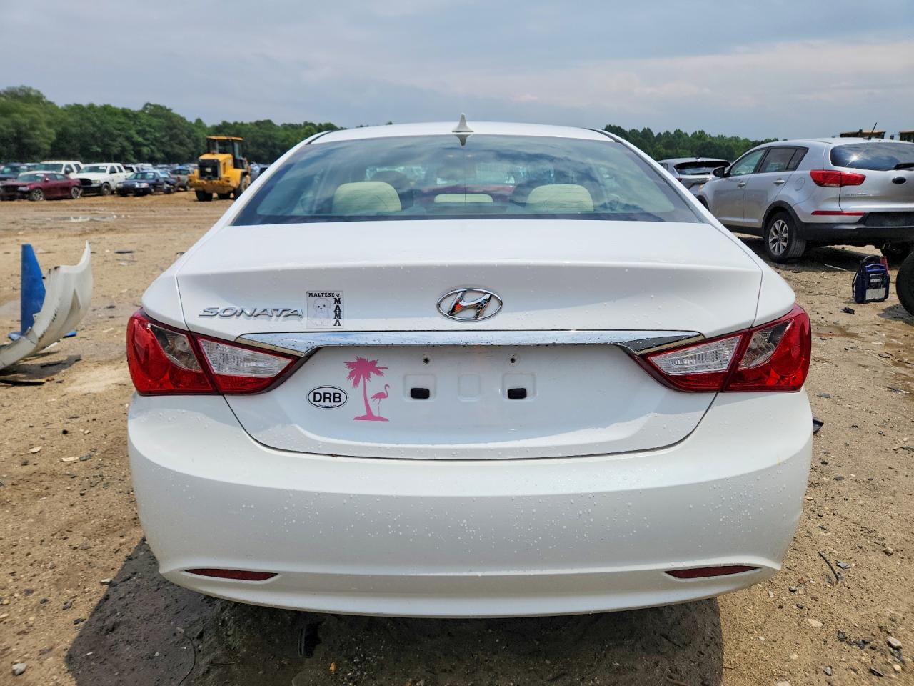 2013 Hyundai Sonata Gls White vin: 5NPEB4AC8DH649683