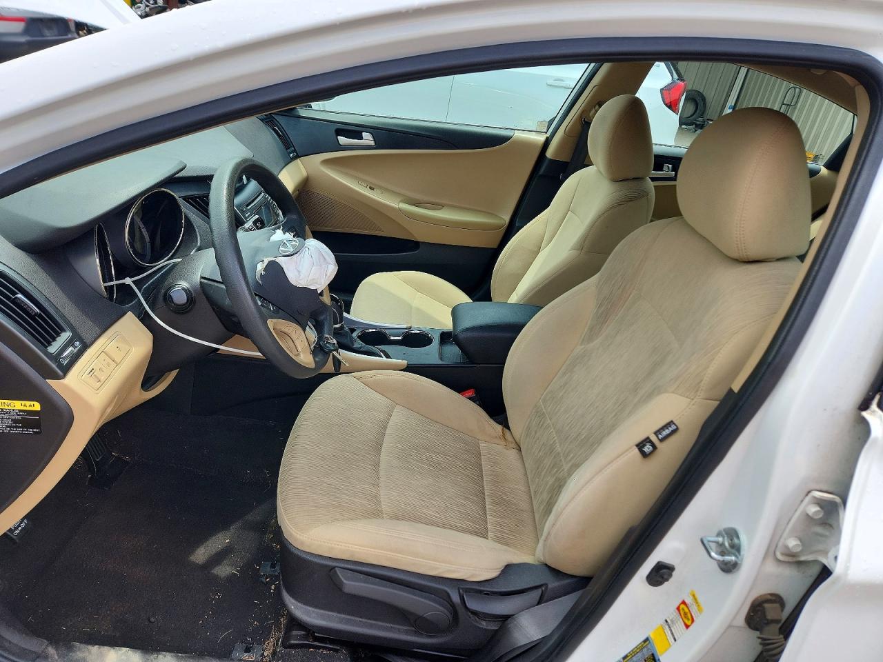2013 Hyundai Sonata Gls White vin: 5NPEB4AC8DH649683