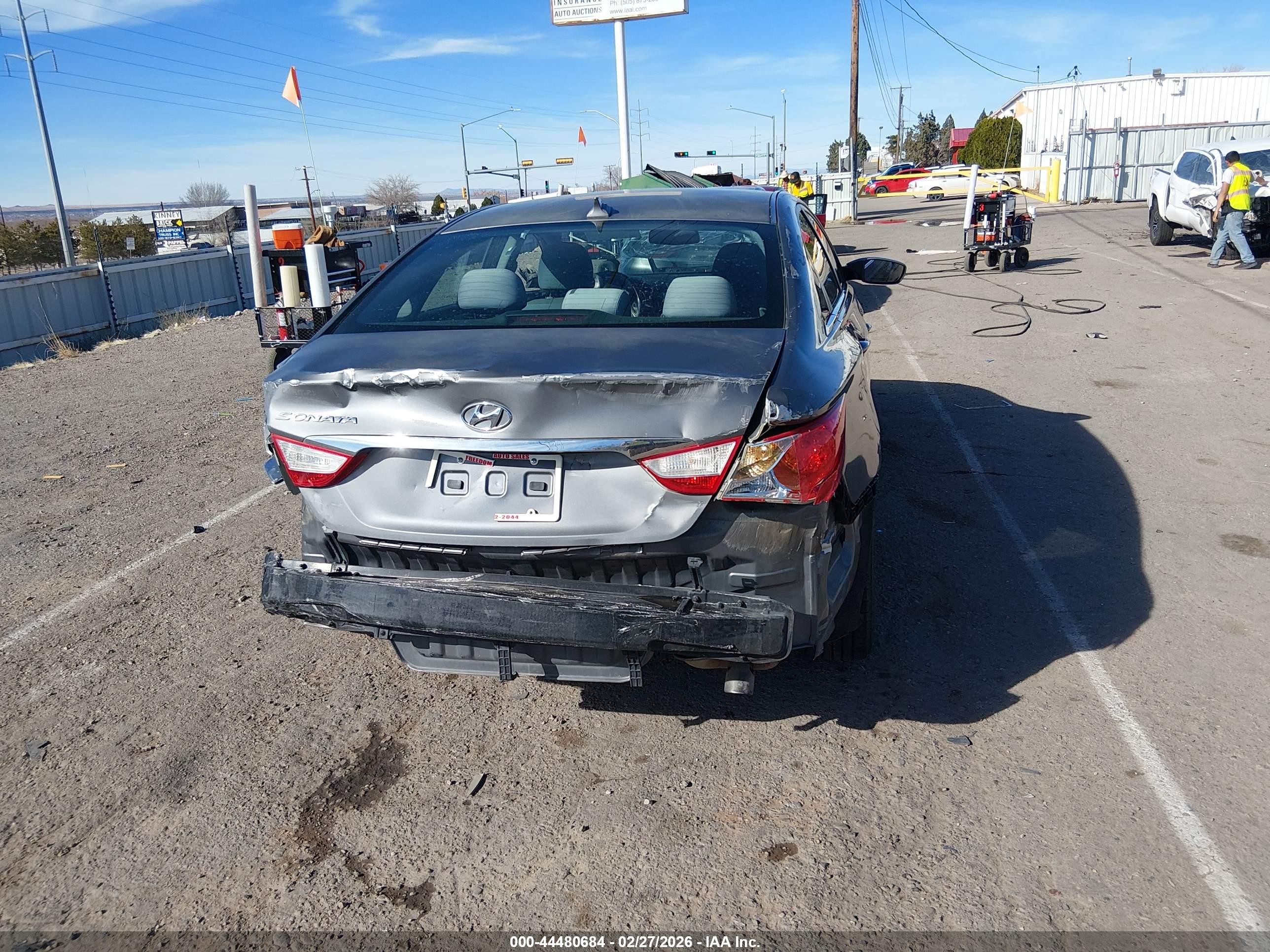 2013 Hyundai Sonata Gls Gray vin: 5NPEB4AC8DH668749