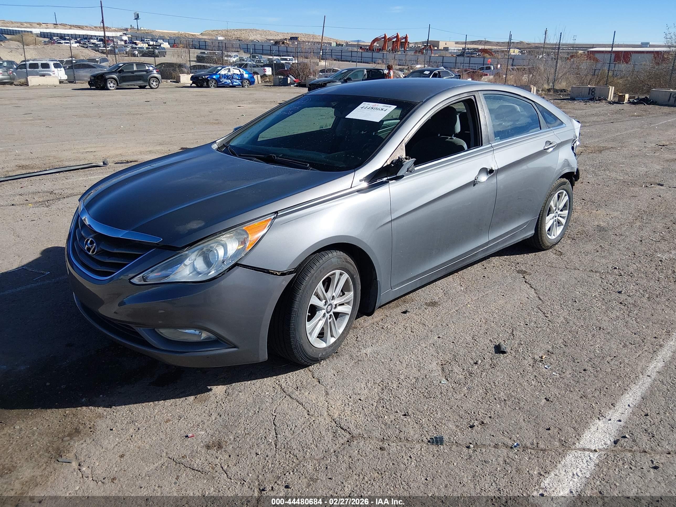 2013 Hyundai Sonata Gls Gray vin: 5NPEB4AC8DH668749