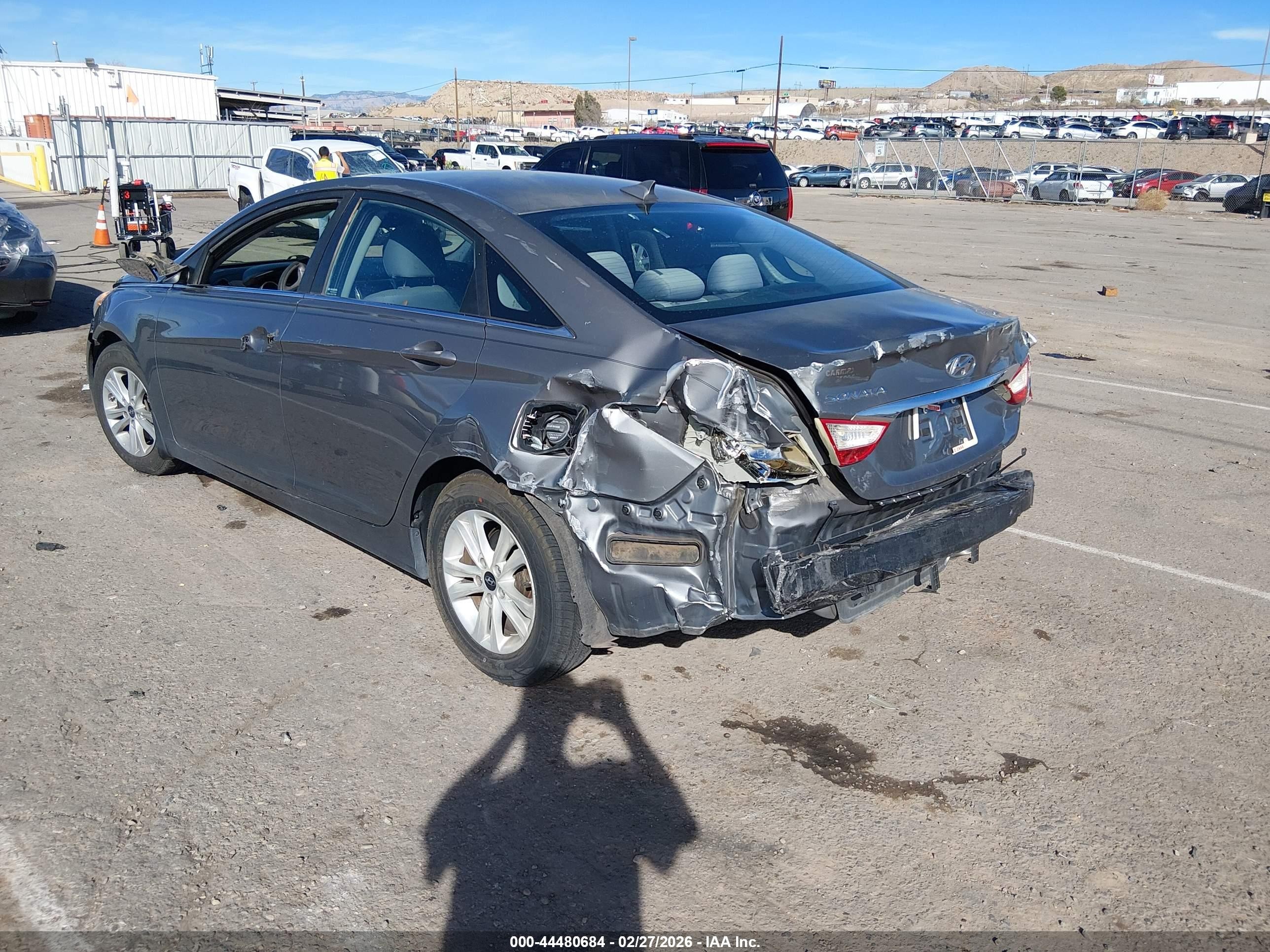 2013 Hyundai Sonata Gls Gray vin: 5NPEB4AC8DH668749