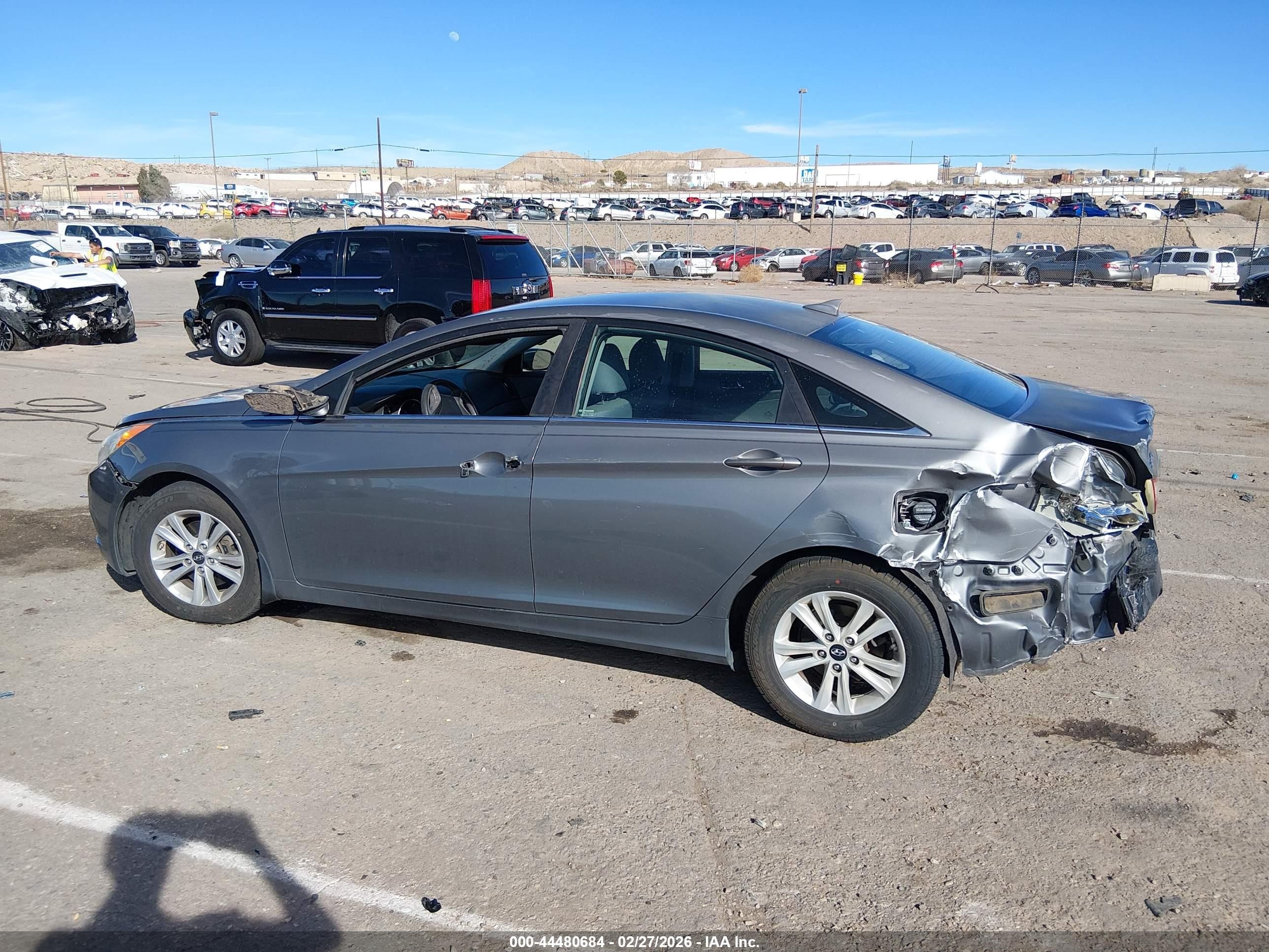 2013 Hyundai Sonata Gls Gray vin: 5NPEB4AC8DH668749
