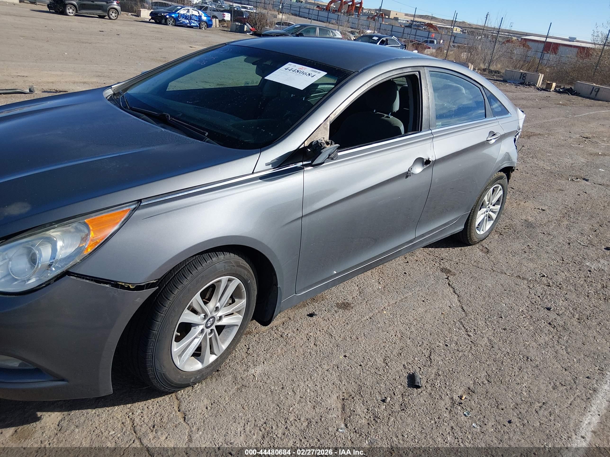 2013 Hyundai Sonata Gls Gray vin: 5NPEB4AC8DH668749