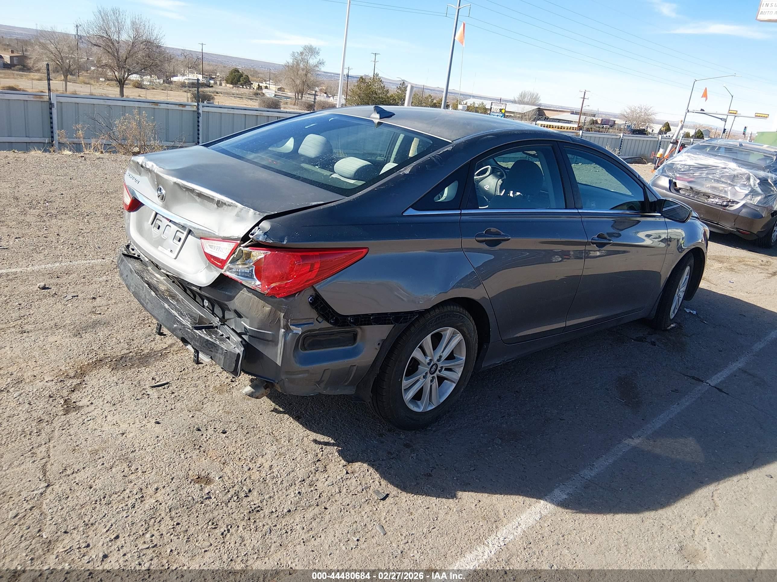 2013 Hyundai Sonata Gls Gray vin: 5NPEB4AC8DH668749