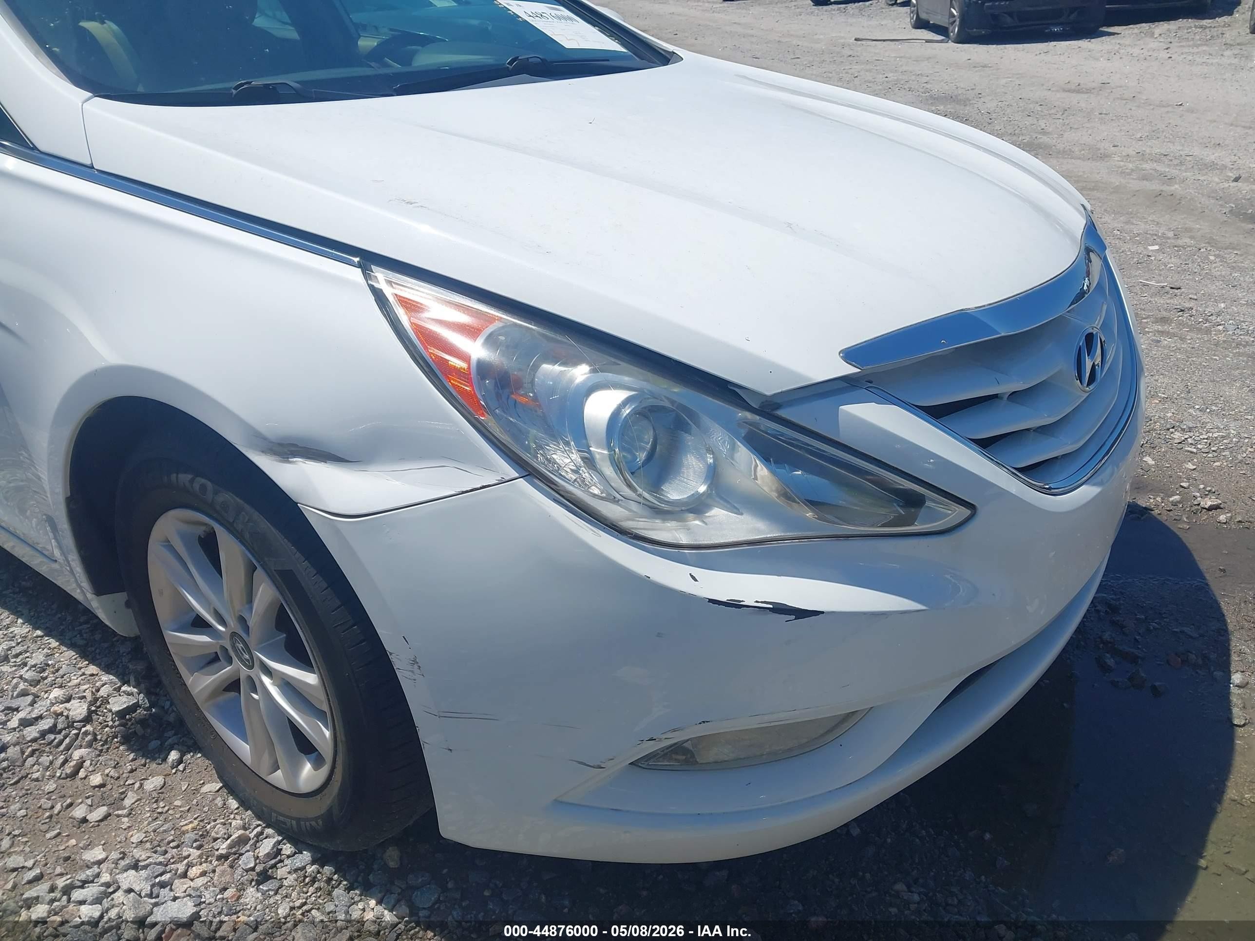 2013 Hyundai Sonata Gls White vin: 5NPEB4AC8DH672736