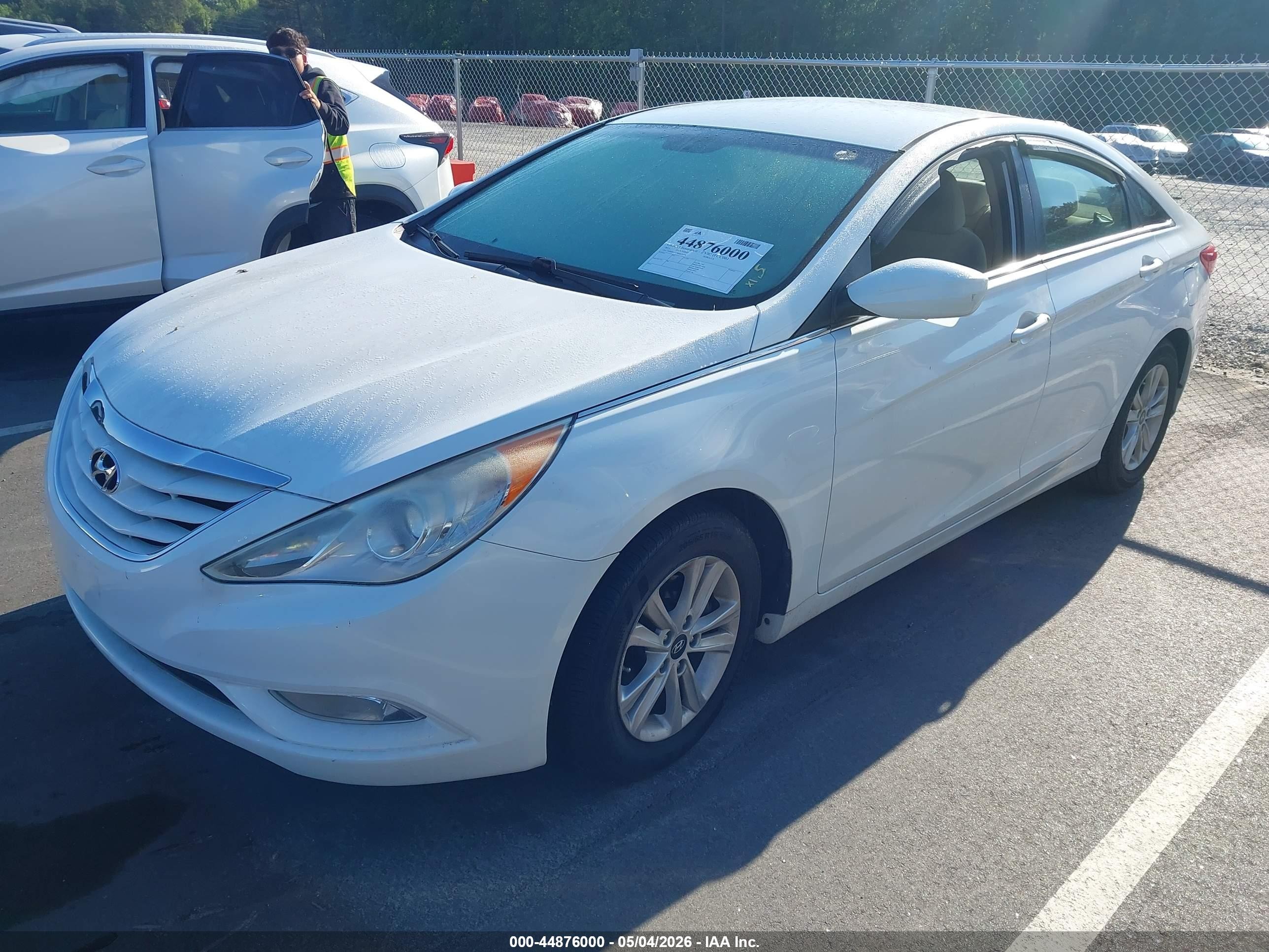 2013 Hyundai Sonata Gls White vin: 5NPEB4AC8DH672736