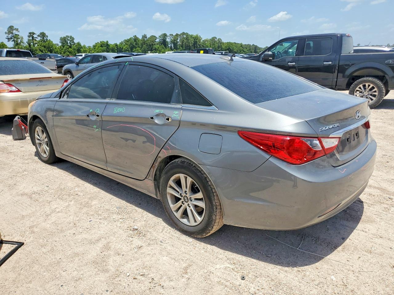 2013 Hyundai Sonata Gls Серый vin: 5NPEB4AC8DH682974