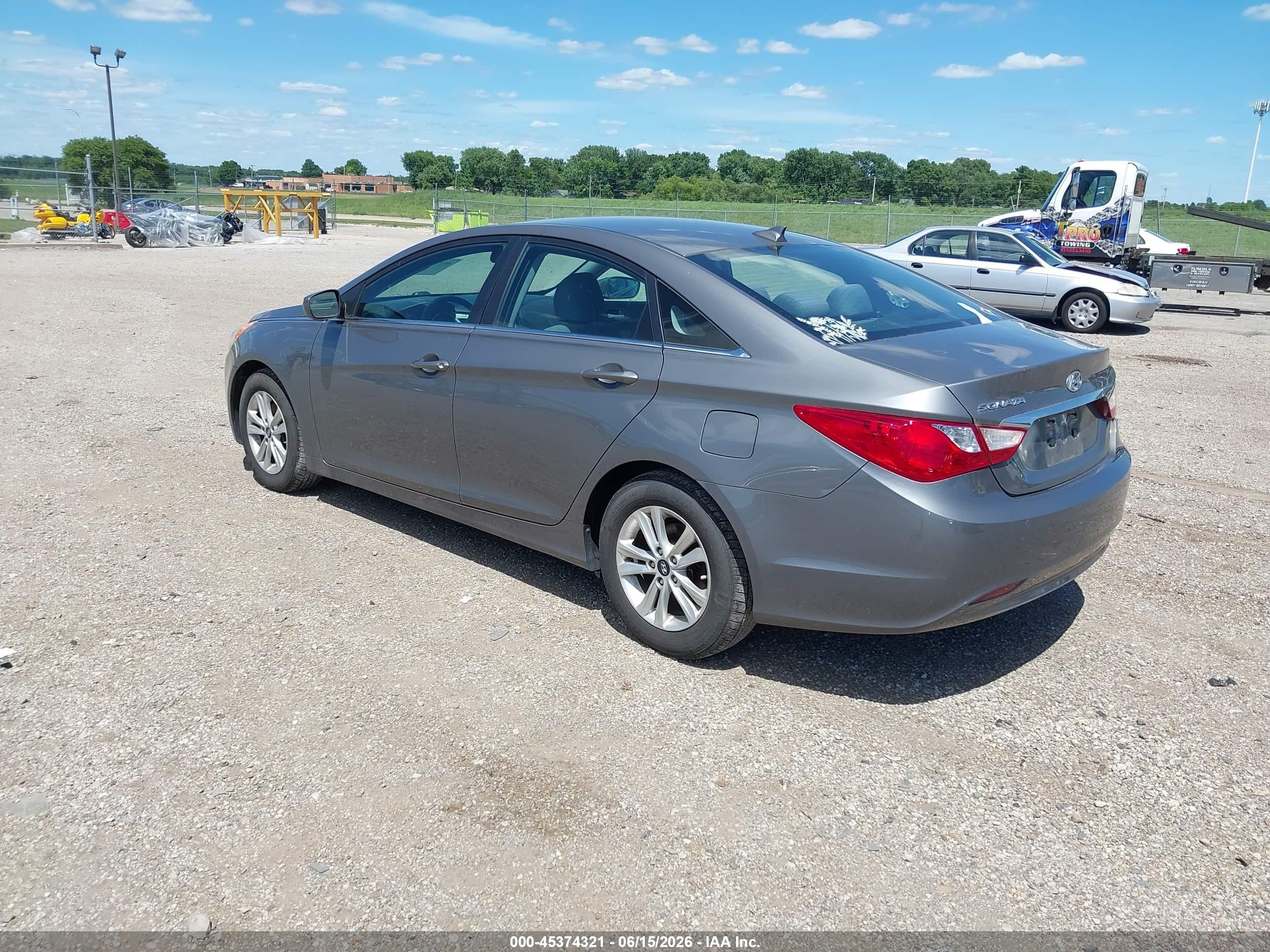 2013 Hyundai Sonata Gls Серый vin: 5NPEB4AC8DH699841