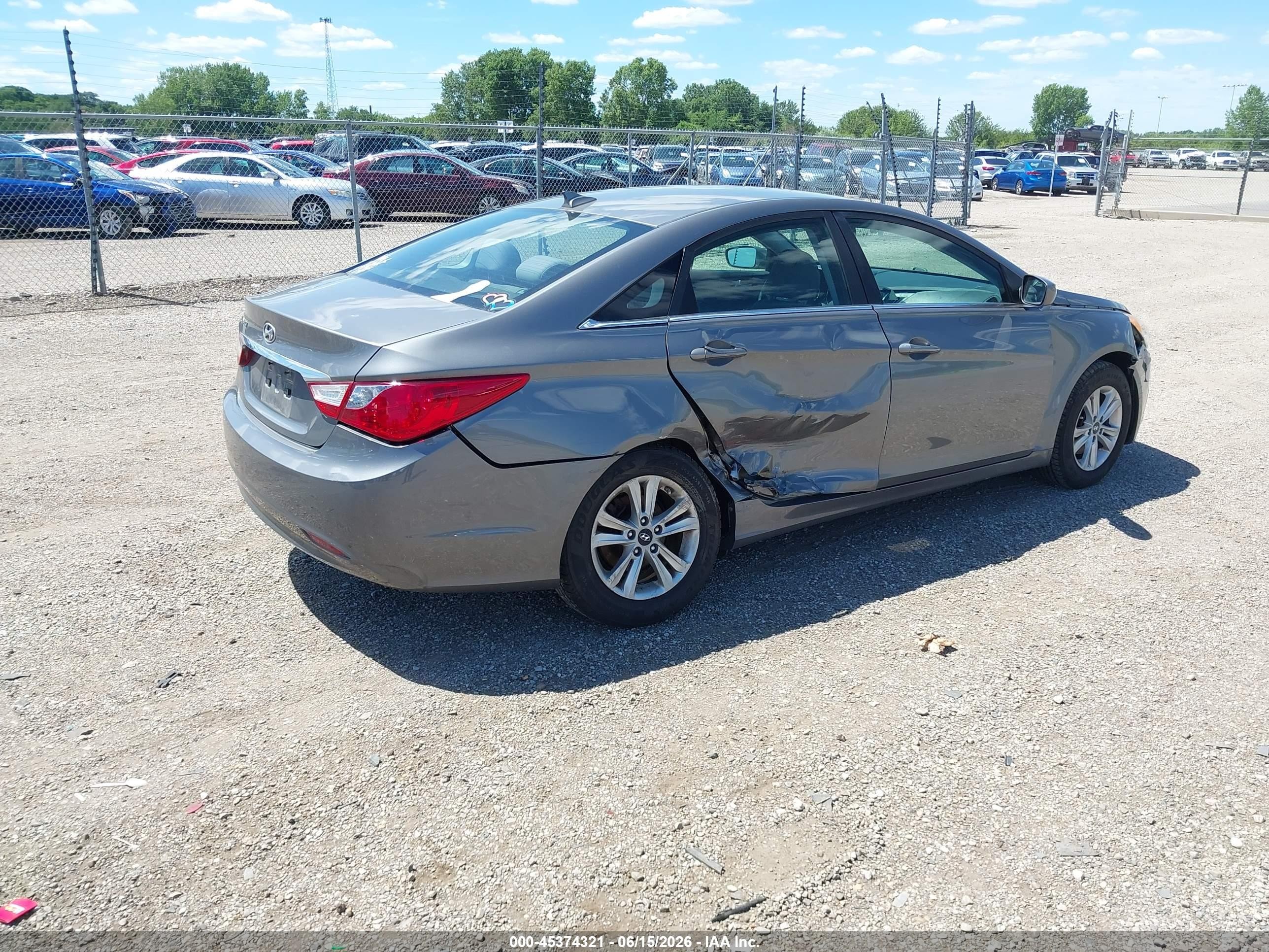 2013 Hyundai Sonata Gls Серый vin: 5NPEB4AC8DH699841