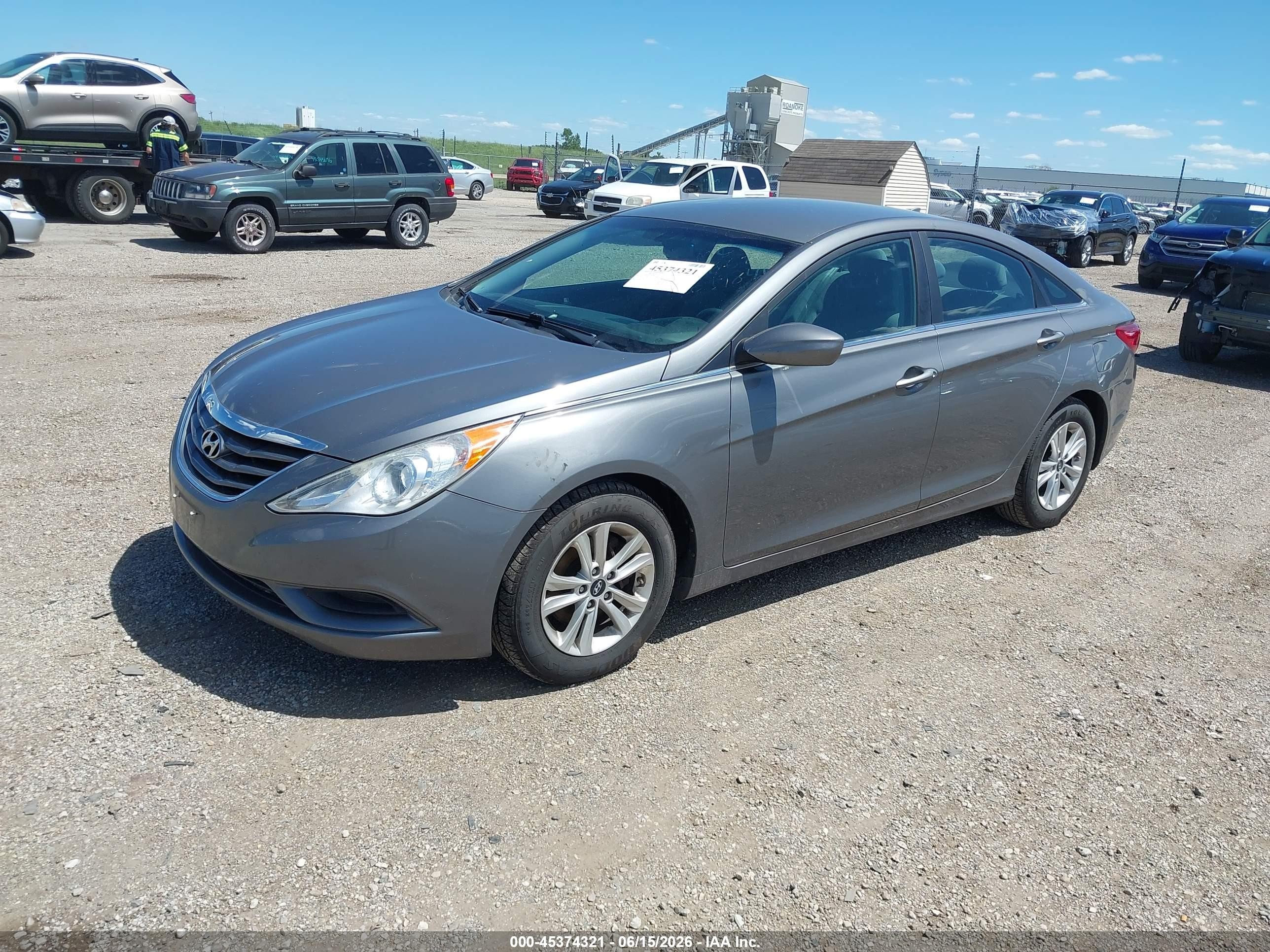 2013 Hyundai Sonata Gls Серый vin: 5NPEB4AC8DH699841
