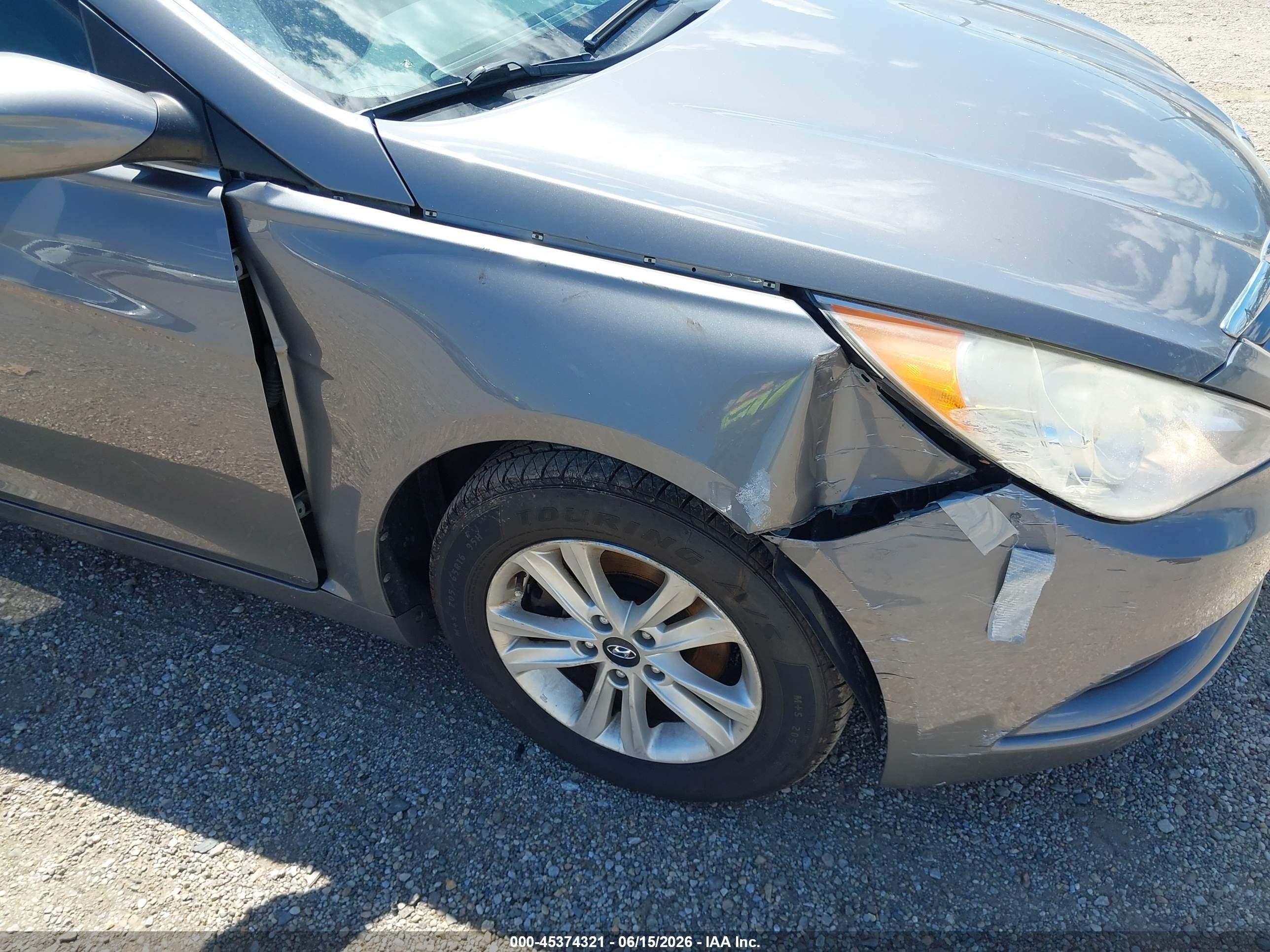 2013 Hyundai Sonata Gls Серый vin: 5NPEB4AC8DH699841