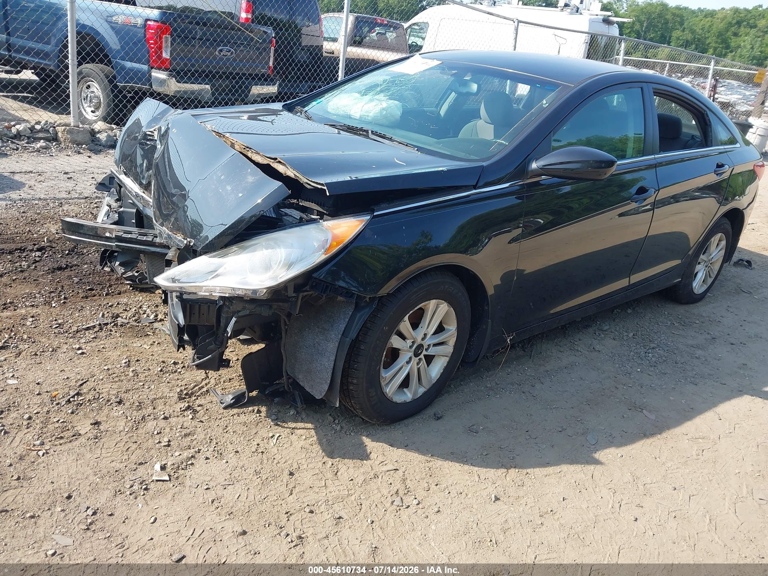 2013 Hyundai Sonata Gls Black vin: 5NPEB4AC8DH700308