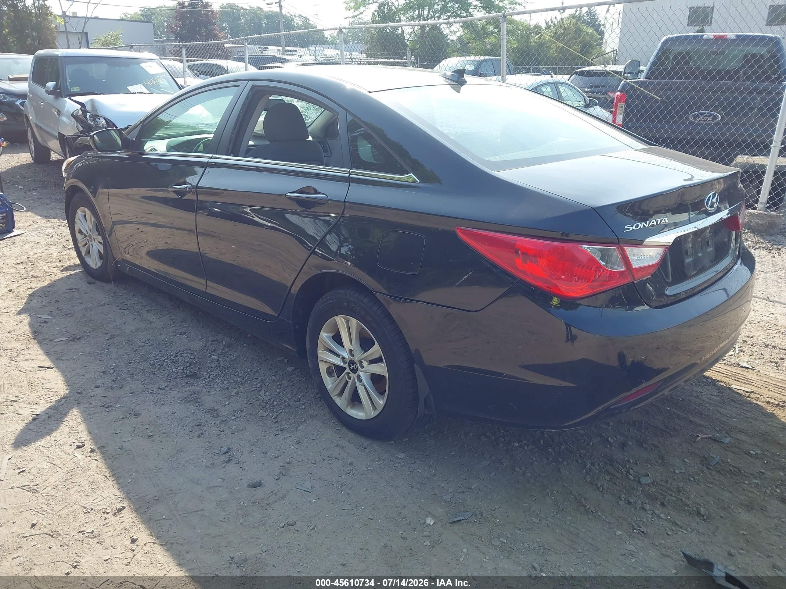 2013 Hyundai Sonata Gls Black vin: 5NPEB4AC8DH700308