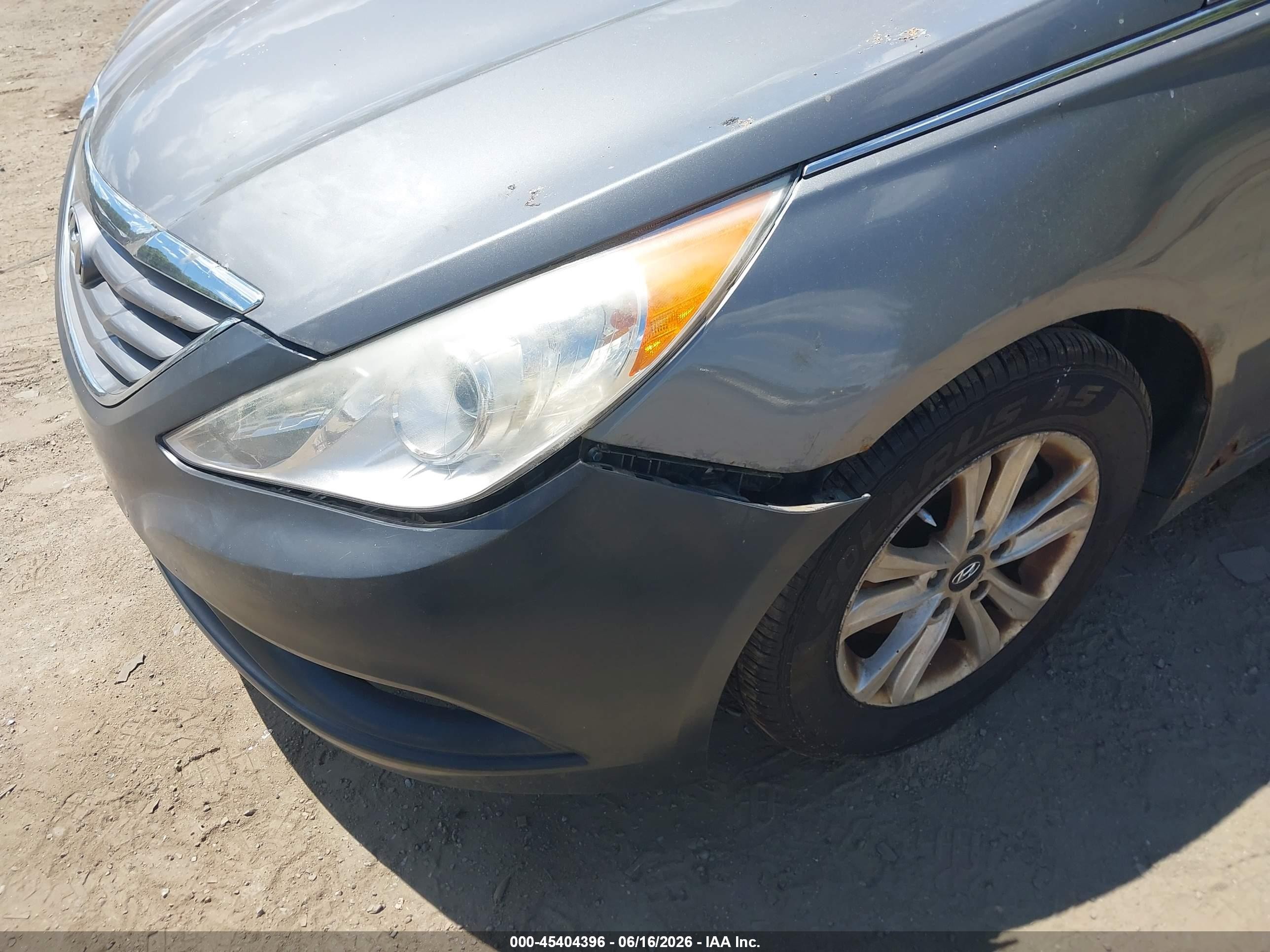 2013 Hyundai Sonata Gls Gray vin: 5NPEB4AC8DH704360