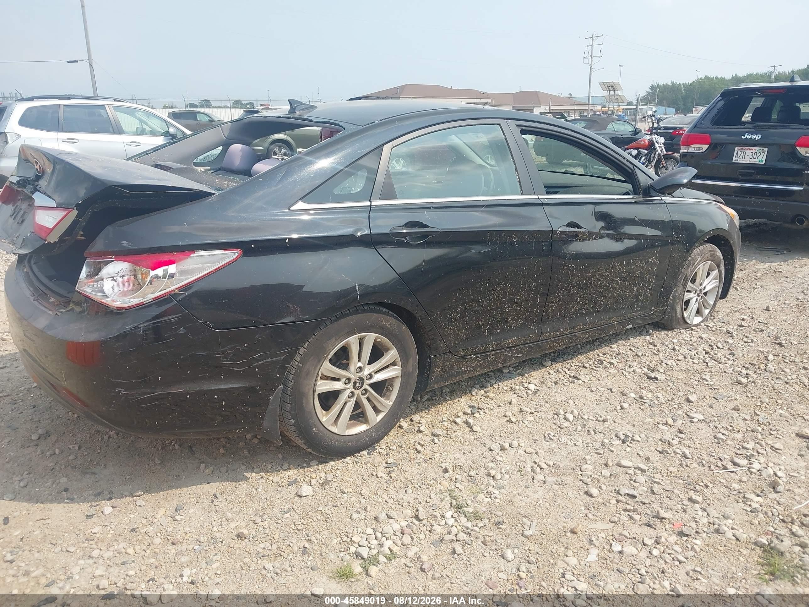 2013 Hyundai Sonata Gls Black vin: 5NPEB4AC8DH707484