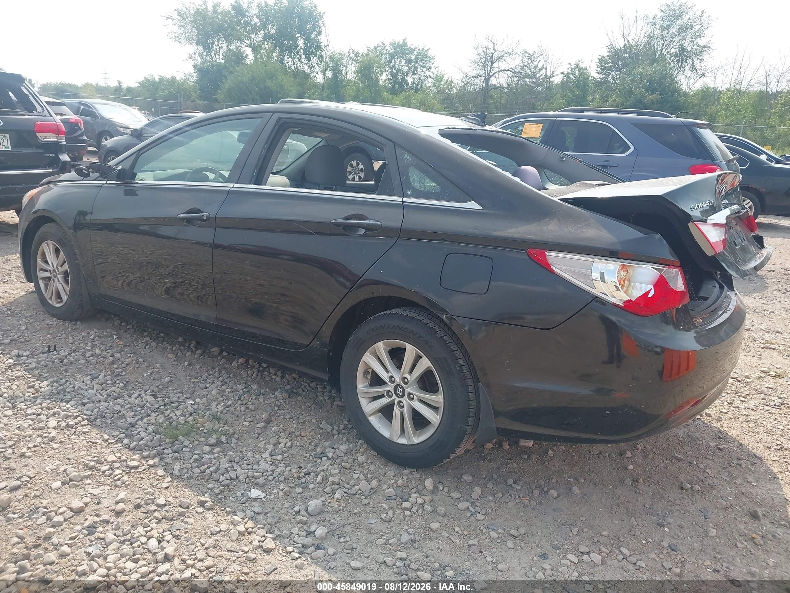 2013 Hyundai Sonata Gls Black vin: 5NPEB4AC8DH707484