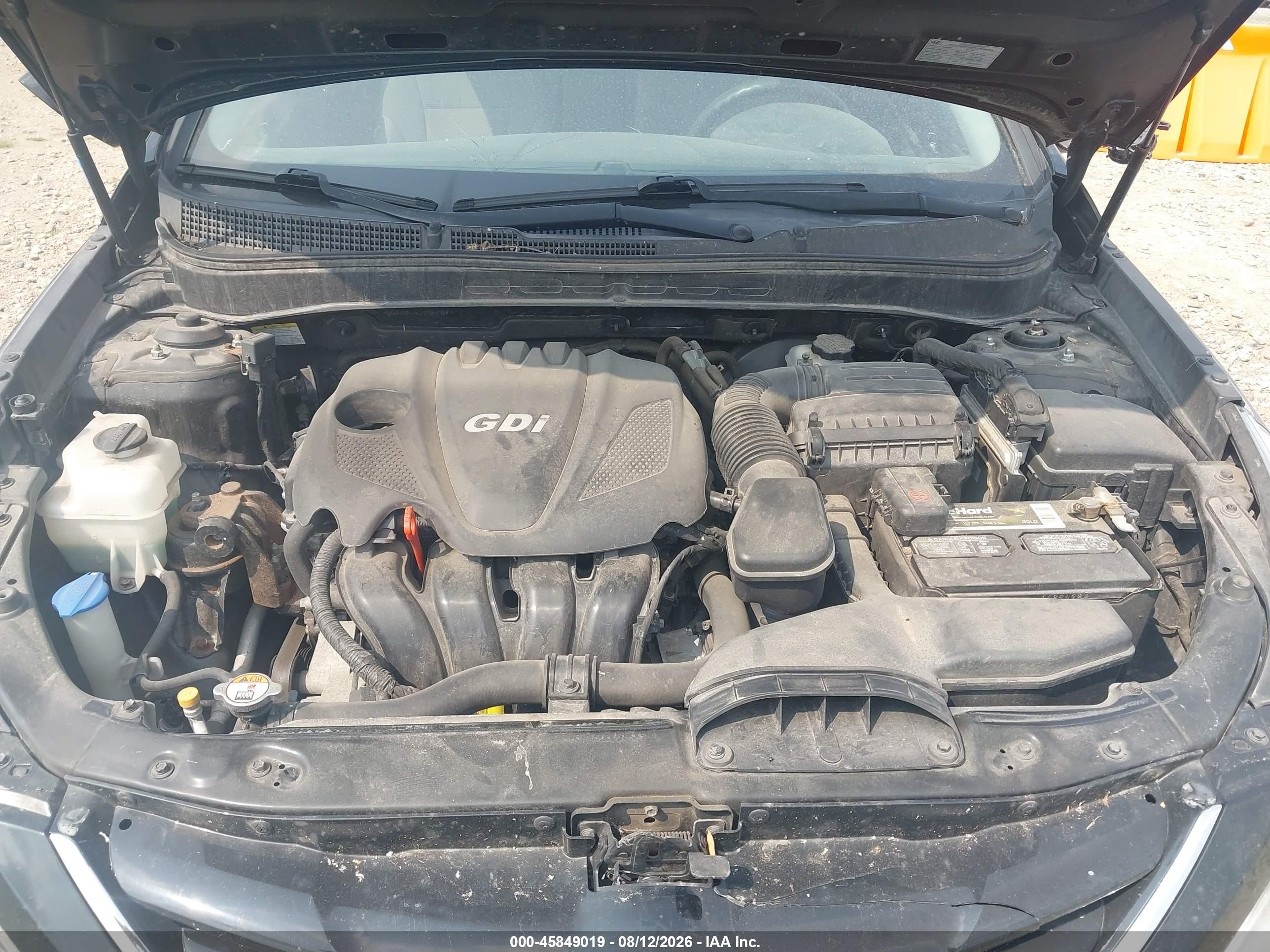 2013 Hyundai Sonata Gls Black vin: 5NPEB4AC8DH707484