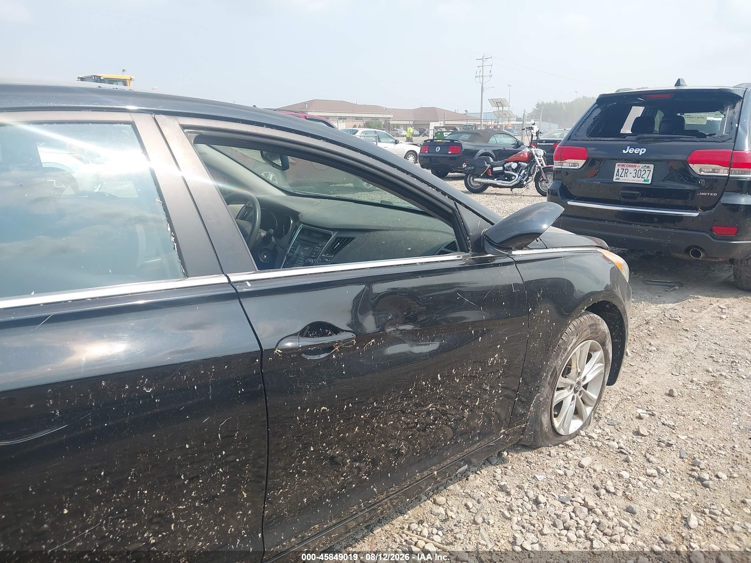 2013 Hyundai Sonata Gls Black vin: 5NPEB4AC8DH707484