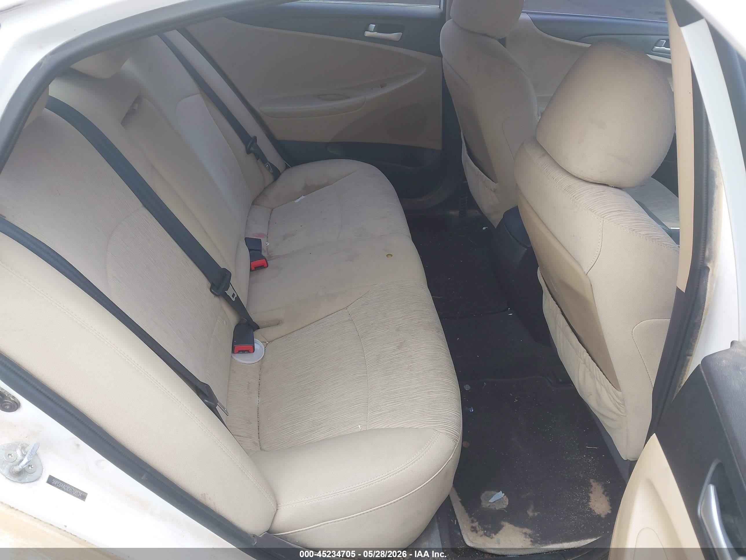 2013 Hyundai Sonata Gls White vin: 5NPEB4AC8DH708134