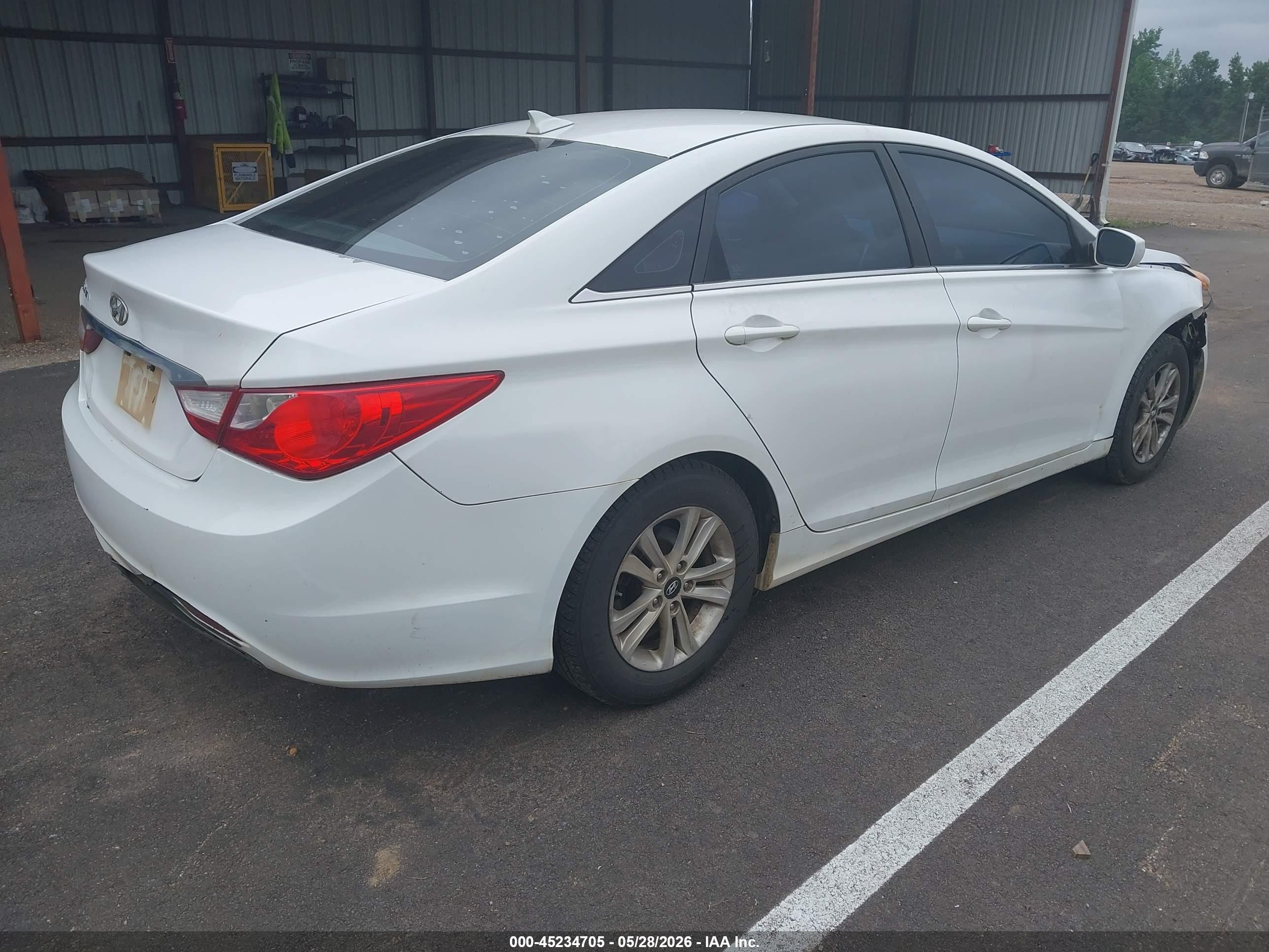 2013 Hyundai Sonata Gls White vin: 5NPEB4AC8DH708134