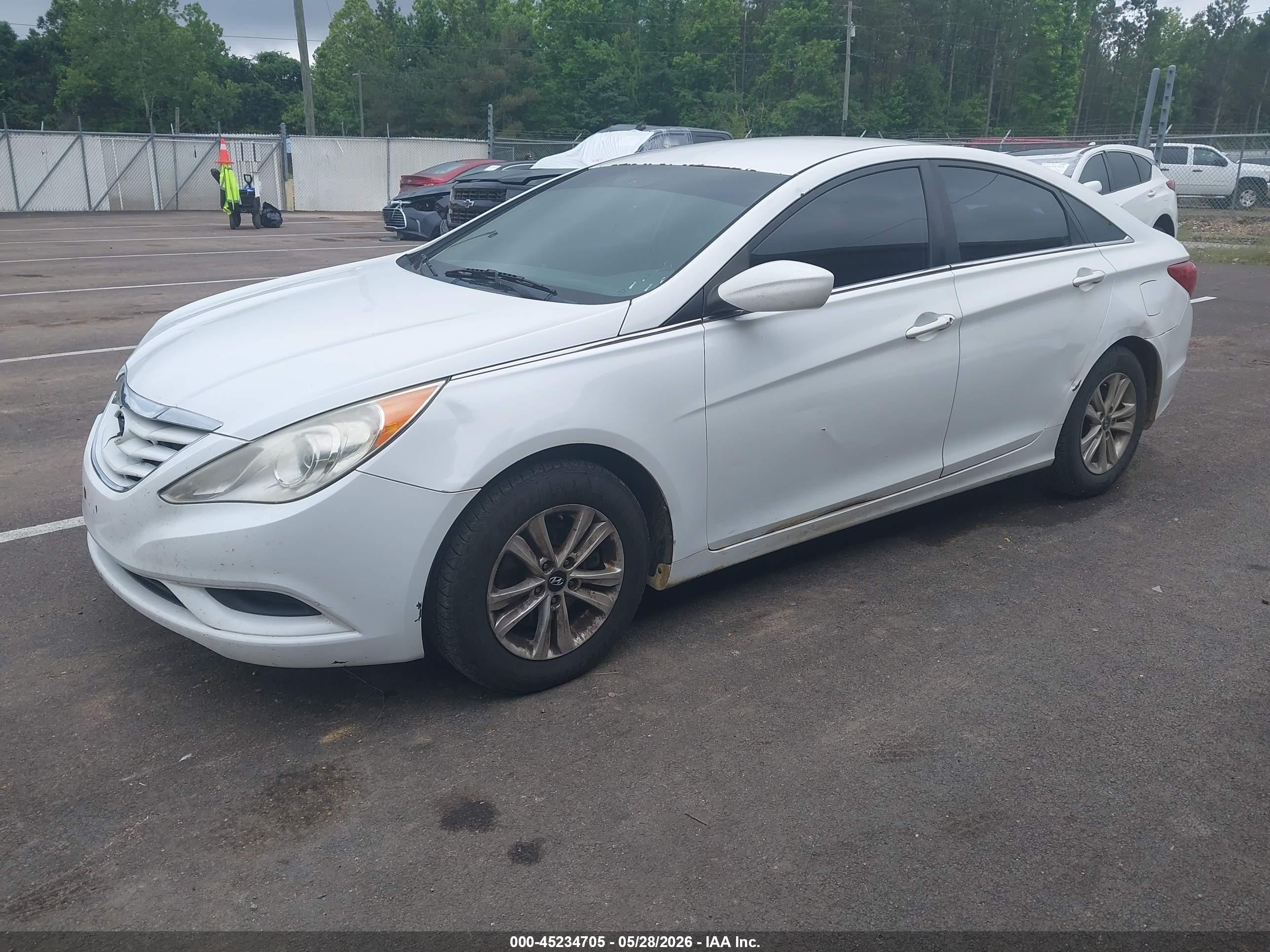 2013 Hyundai Sonata Gls White vin: 5NPEB4AC8DH708134