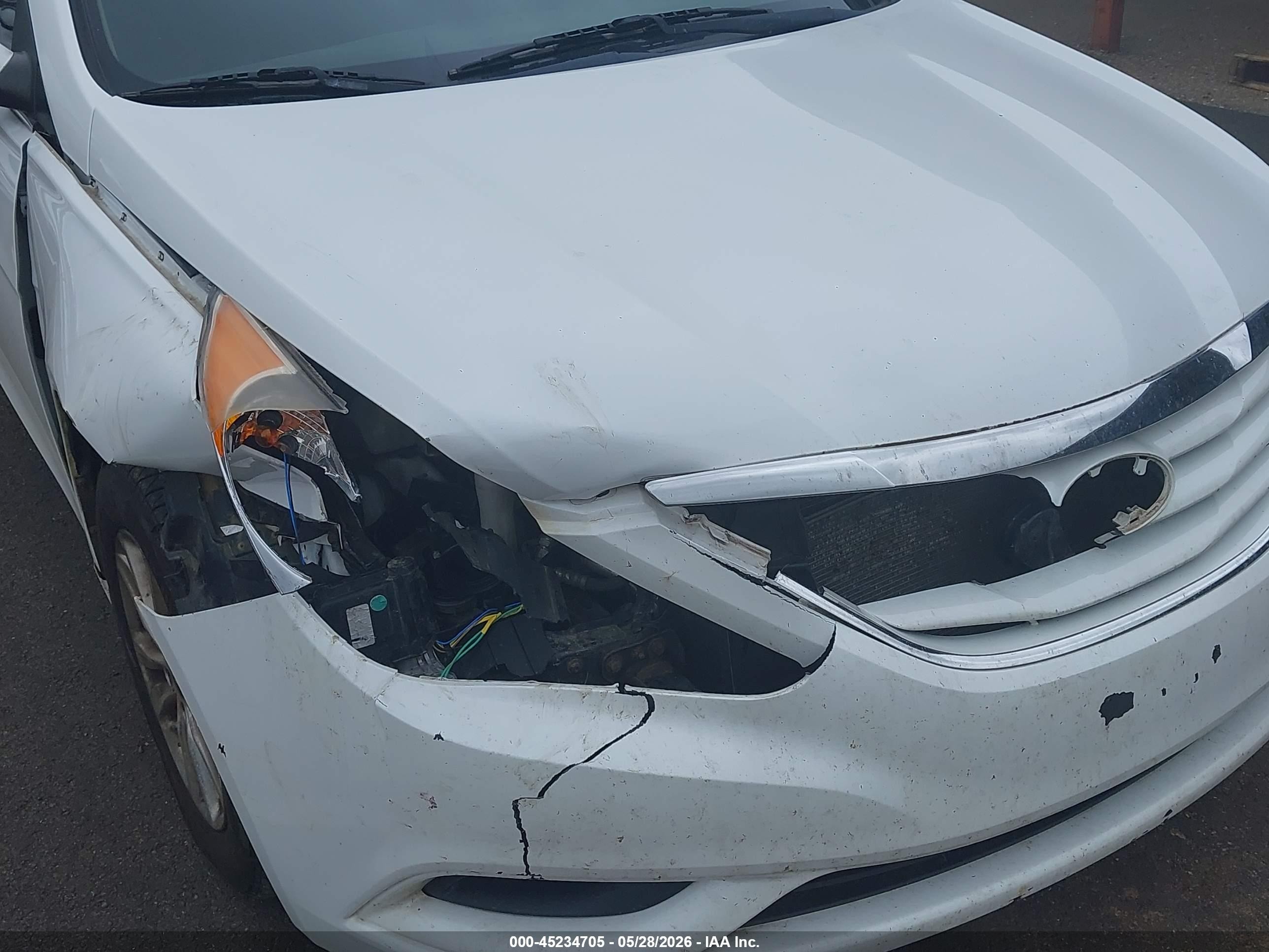 2013 Hyundai Sonata Gls White vin: 5NPEB4AC8DH708134