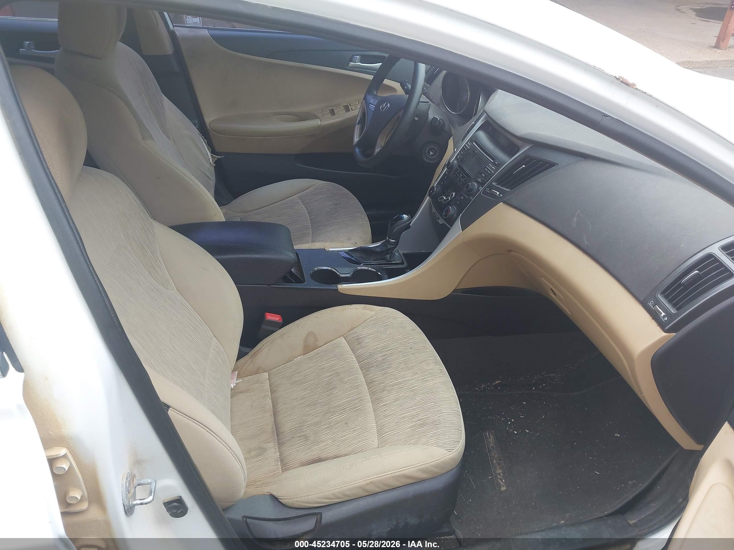 2013 Hyundai Sonata Gls White vin: 5NPEB4AC8DH708134
