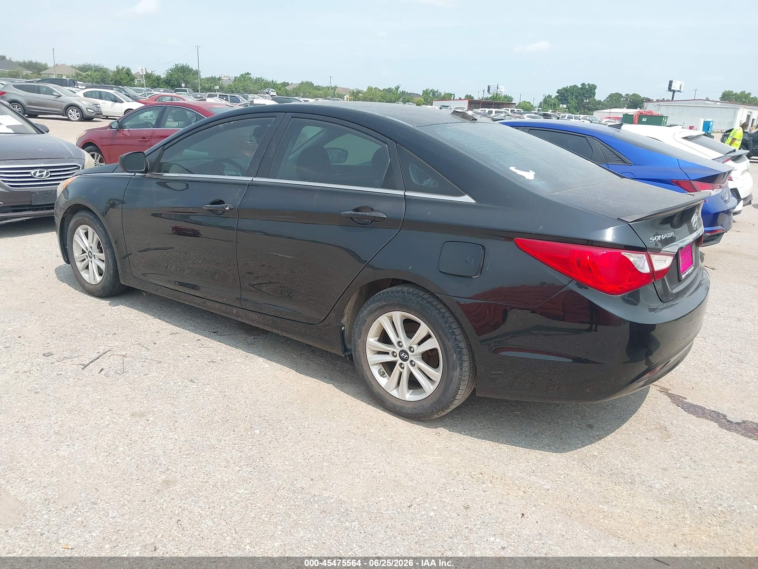 2013 Hyundai Sonata Gls Black vin: 5NPEB4AC8DH731042