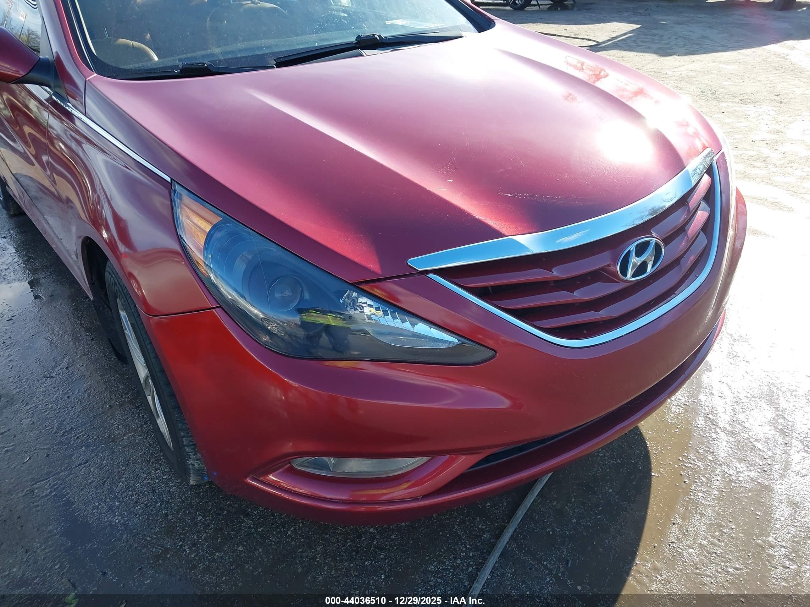 2013 Hyundai Sonata Gls Red vin: 5NPEB4AC8DH734975