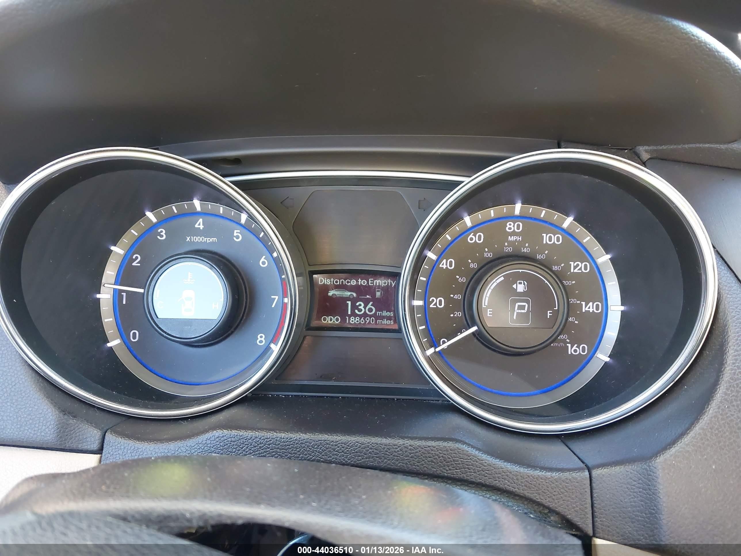 2013 Hyundai Sonata Gls Red vin: 5NPEB4AC8DH734975