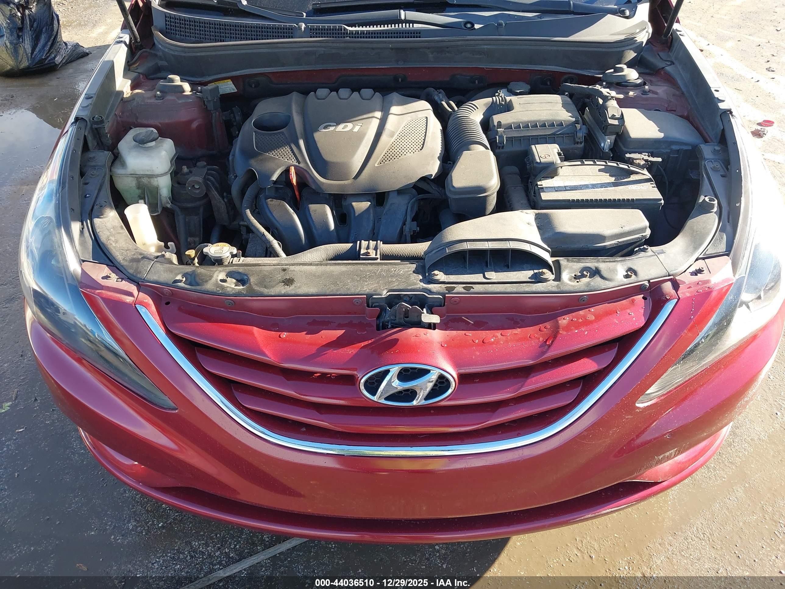 2013 Hyundai Sonata Gls Red vin: 5NPEB4AC8DH734975